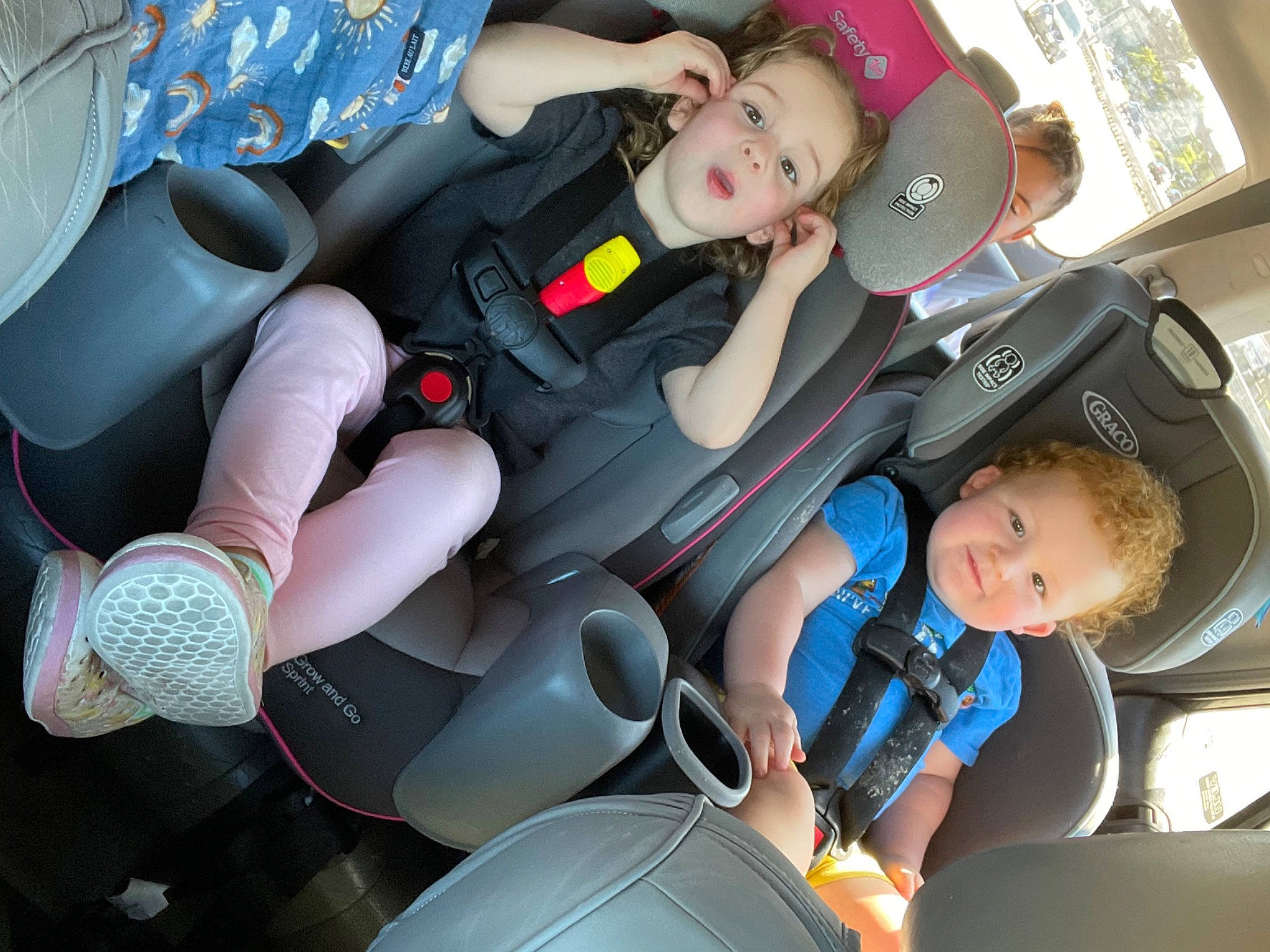 Kayleigh is registered to the contest to win money with this photo: auto_part, automotive_design, baby_carriage, baby_in_car_seat, car, car_seat, car_seat_cover, child, comfort, family_car, head_restraint, motor_vehicle, person, seat_belt, service, steering_part, steering_wheel, toddler, vehicle, vehicle_door