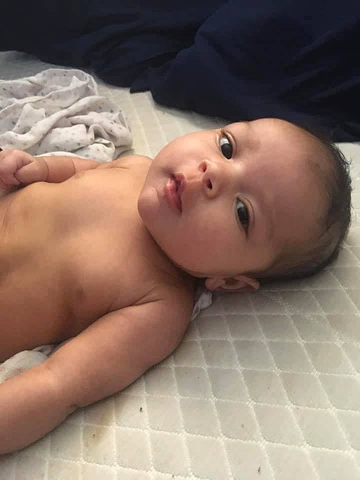 Ayva joined the competition — help win amazing prizes! baby, barechested, black_hair, cheek, chest, child, close_up, eye, face, hand, head, lip, mouth, muscle, neck, nose, person, photography, skin, toddler