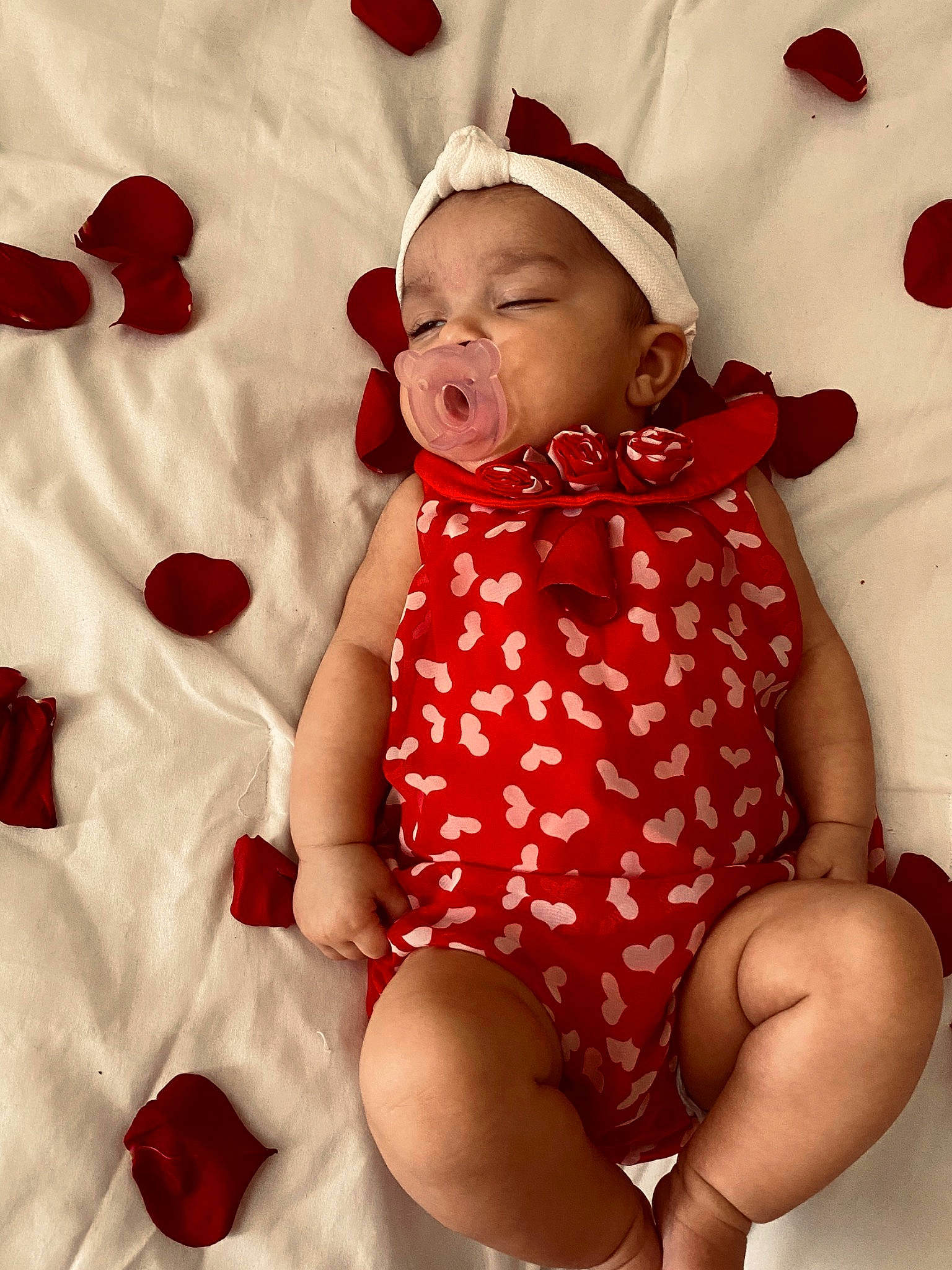 Ayva joined the competition — help win amazing prizes! baby, baby_products, baby_sleeping, baby_toddler_clothing, child, person, product, red, textile, toddler