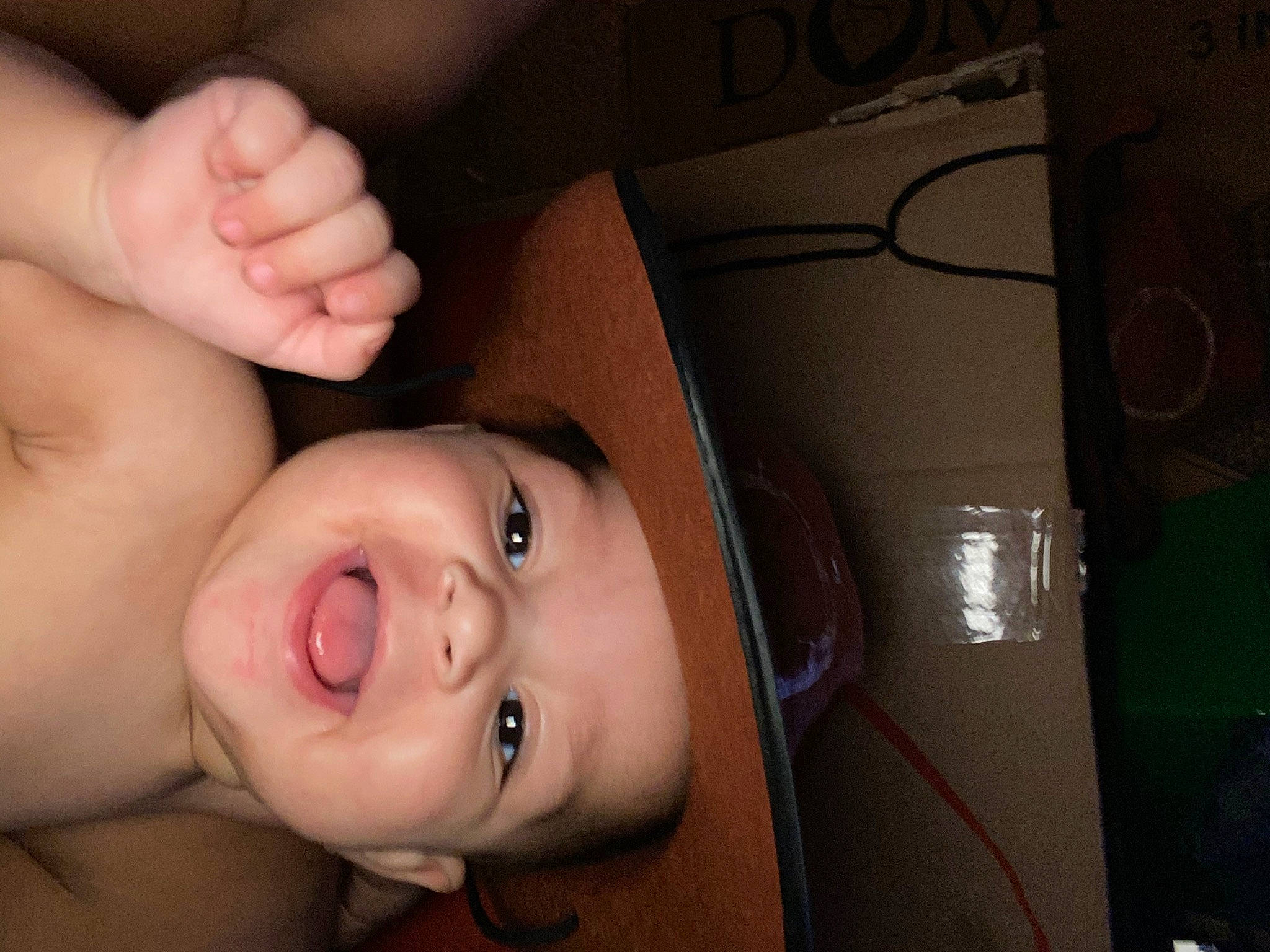 Ayva is registered to the contest to win money with this photo: arm, baby, cheek, child, chin, close_up, eye, eyebrow, face, facial_expression, finger, forehead, hand, head, headwear, lip, mouth, nose, organ, person