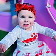 Blakely is registered to the contest to win money with this photo: accessories, applique, baby, babylaughing, blonde, bodypart, bowtie, cap, clothing, coat, costume, cream, dessert, dress, face, fashion, finger, flower, food, formalwear
