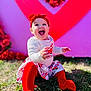 Blakely is registered to the contest to win money with this photo: accessories, applique, architecture, baby, babylaughing, backyard, ball, balloon, baseballcap, blouse, bodypart, building, cap, city, clothing, coat, costume, cream, dessert, dress