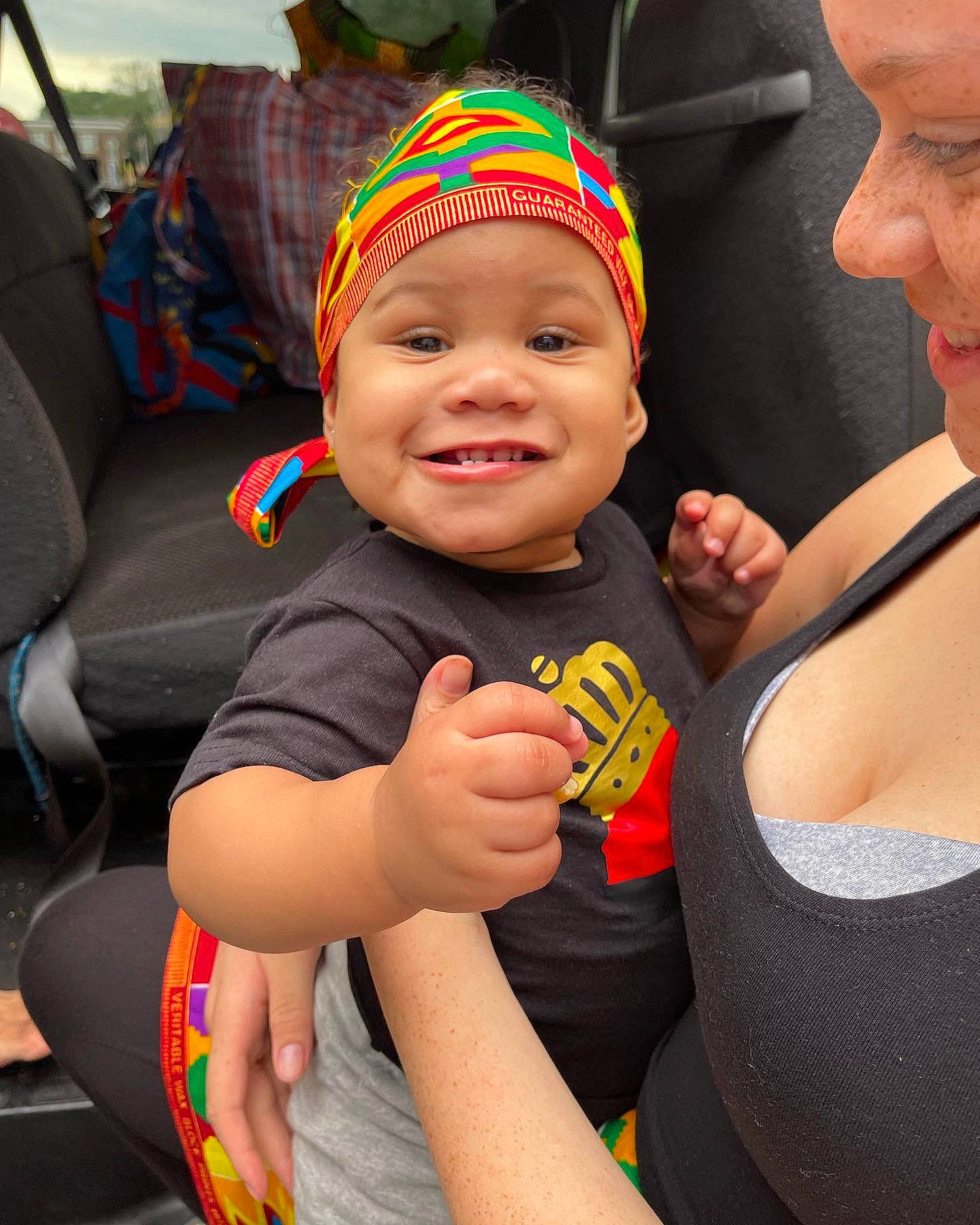 Kaison joined the competition — help win amazing prizes! baby, baby_products, cap, child, costume, event, fashion_accessory, fun, gesture, happy, headwear, joy, leisure, person, personal_protective_equipment, product, recreation, sitting, skin, smile