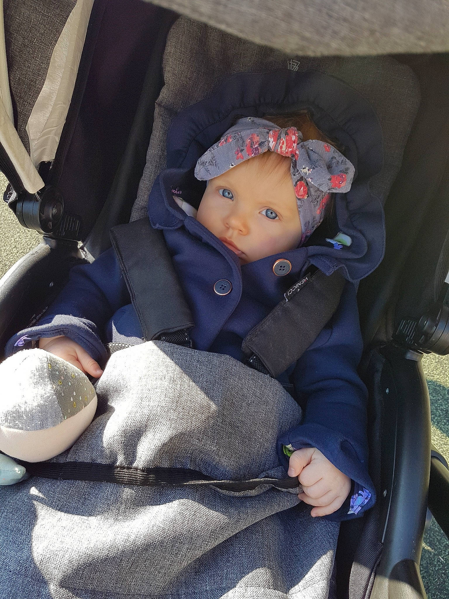 Lilia is registered to the contest to win money with this photo: auto_part, baby, baby_carriage, baby_products, child, person, product, sitting, skin, sleep, toddler