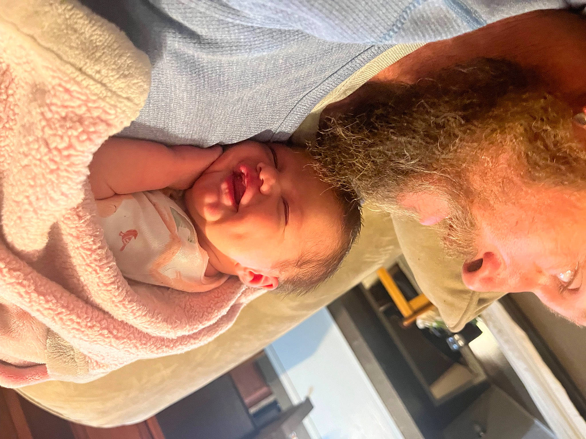 Julie joined the competition — help win amazing prizes! abdomen, baby, beard, chest, childbirth, comfort, ear, elbow, eyelash, flesh, fun, gesture, happy, headwear, jaw, mouth, neck, nose, person, sleep