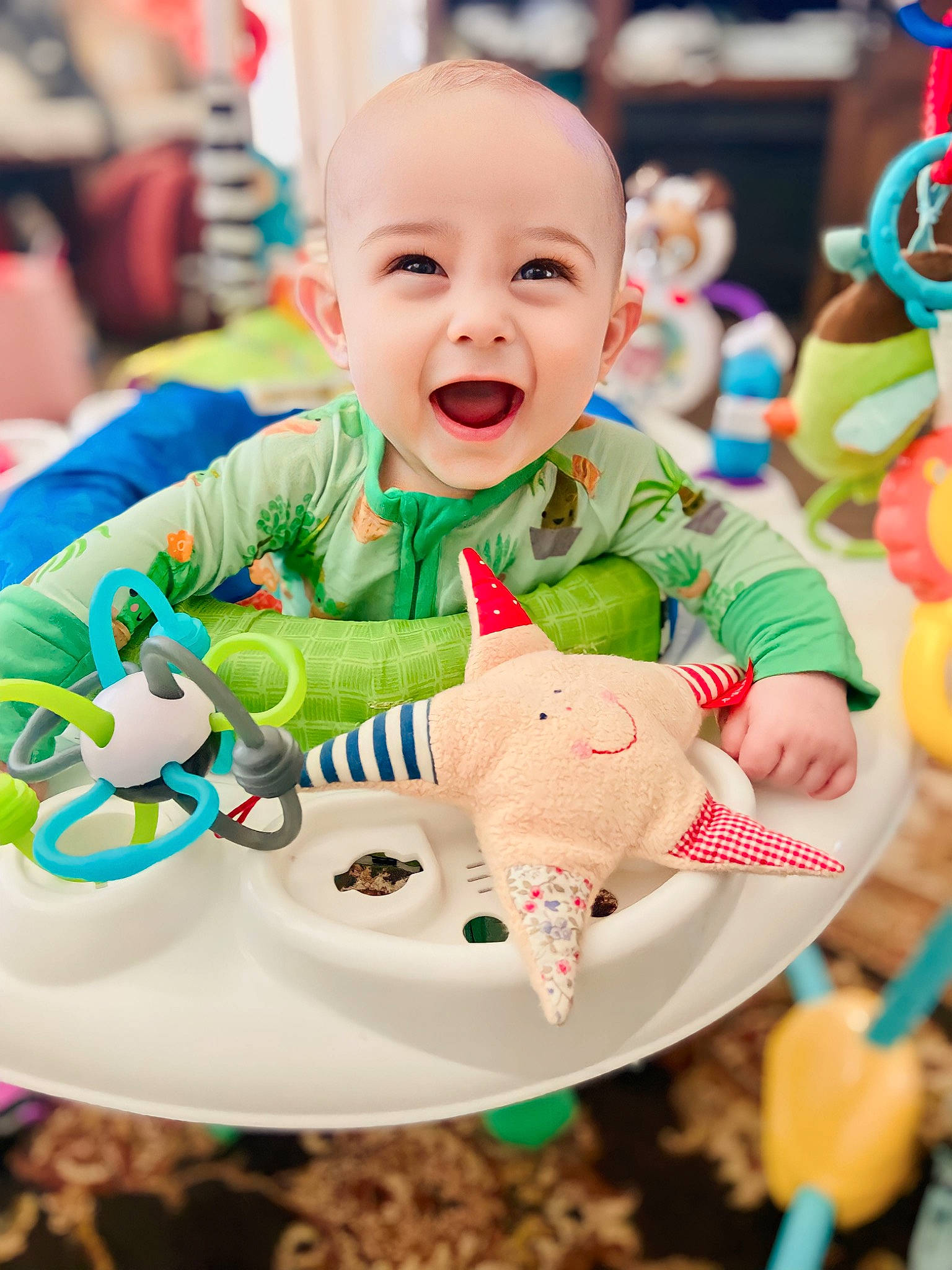 Colton joined the competition — help win amazing prizes! baby, baby_products, baby_toddler_clothing, baby_toys, child, comfort_food, event, fun, happy, laugh, leisure, party, party_supply, person, play, product, room, sitting, smile, sweetness