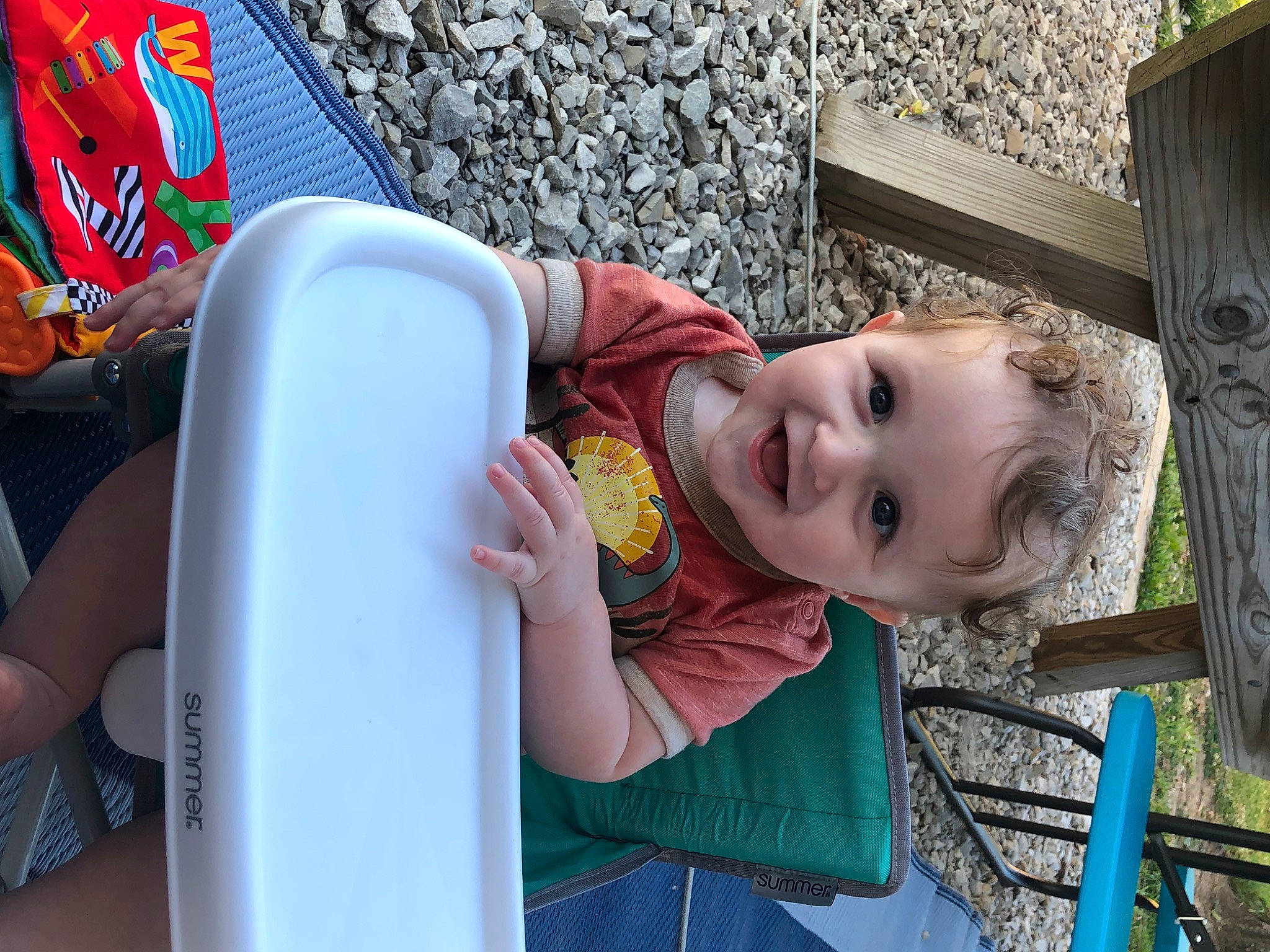 Asher joined the competition — help win amazing prizes! baby, beauty, chair, child, community, fun, grass, happy, human, joy, leisure, person, product, public_space, recreation, skin, smile, summer, toddler, tree