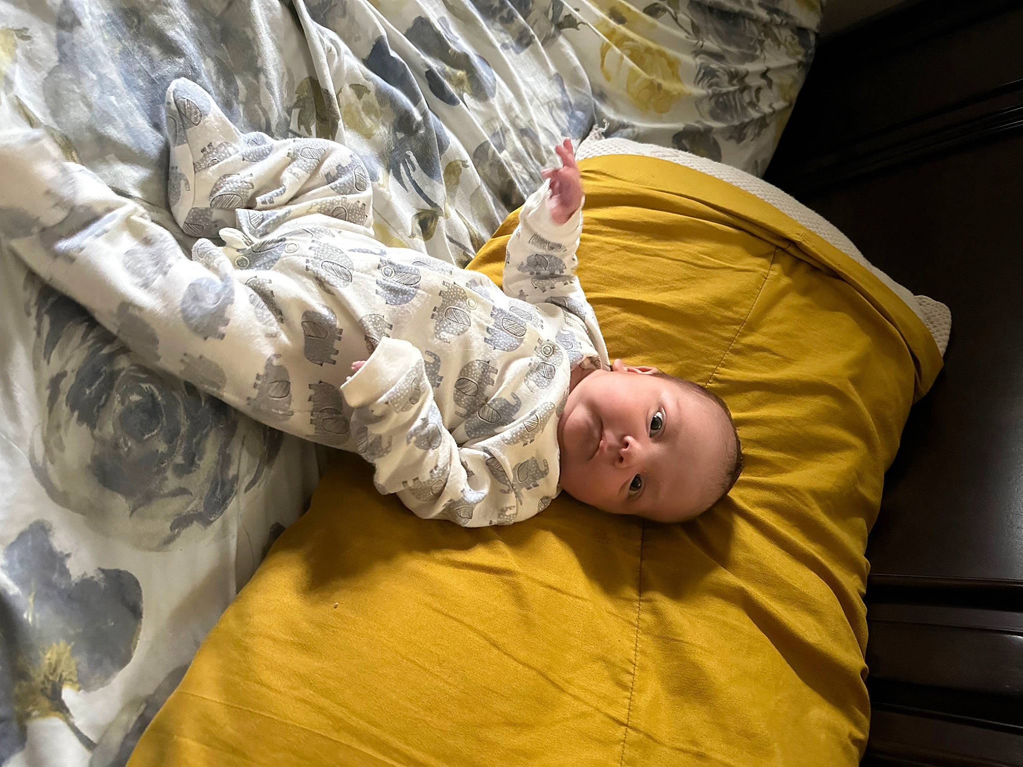 Damien joined the competition — help win amazing prizes! baby, baby_products, baby_toddler_clothing, bed, bedding, bedtime, camouflage, child, comfort, flooring, gesture, linens, military, military_camouflage, military_organization, military_person, military_uniform, person, soldier, toddler