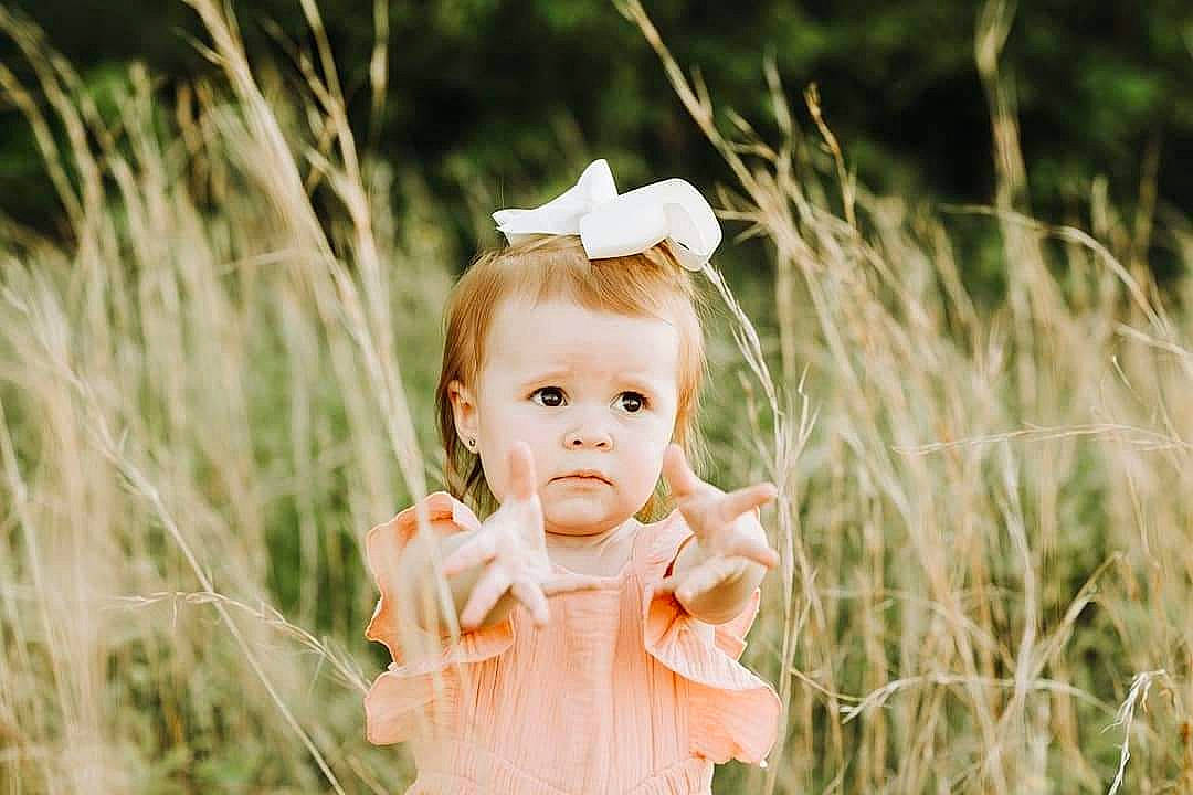 Madelyn joined the competition — help win amazing prizes! baby, blond, child, child_model, grass, grass_family, hair_accessory, happy, headband, meadow, people_in_nature, person, photo_shoot, photograph, photography, plant, portrait, portrait_photography, skin, summer