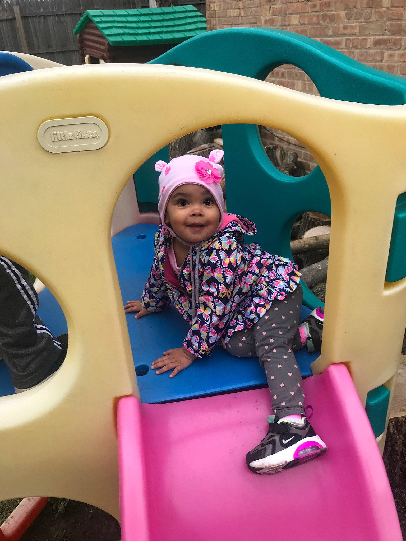 Alianna joined the competition — help win amazing prizes! car, car_seat, child, city, fun, headwear, human_settlement, joy, leisure, motor_vehicle, outdoor_play_equipment, person, pink, play, playground, playset, public_space, recreation, toddler, vacation