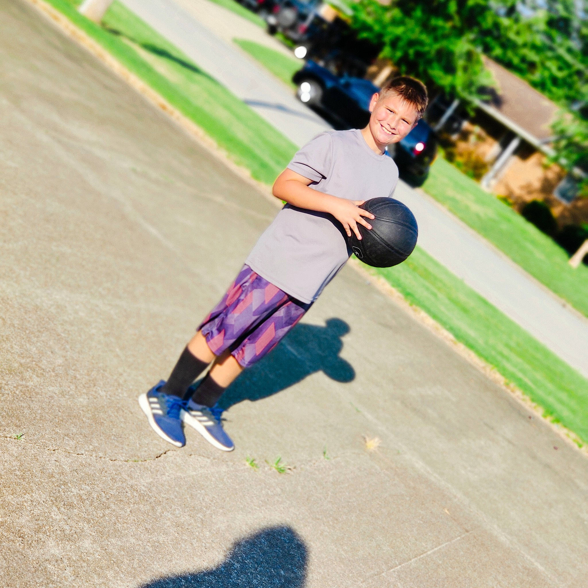 Michael joined the competition — help win amazing prizes! asphalt, city, competition_event, happy, helmet, human_leg, joy, leisure, outdoor_recreation, person, plant, recreation, road, roller_skating, roller_sport, rolling, skateboarding, sports, sports_equipment, sportswear