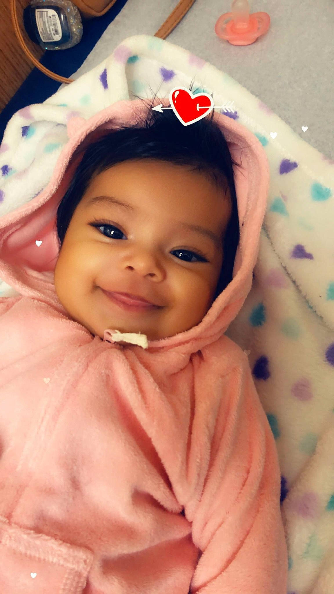 Ayvah joined the competition — help win amazing prizes! baby, cheek, child, eye, eyebrow, face, forehead, hair_accessory, head, joy, lip, mouth, nose, person, pink, skin, smile, toddler