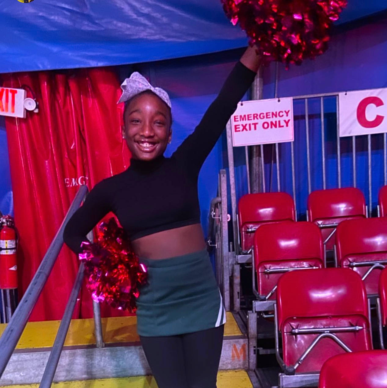 Zaira joined the competition — help win amazing prizes! chair, curtain, electric_blue, entertainment, event, fashion, fun, happy, human_leg, joy, leisure, magenta, muscle, party_supply, person, pink, purple, recreation, red, shorts