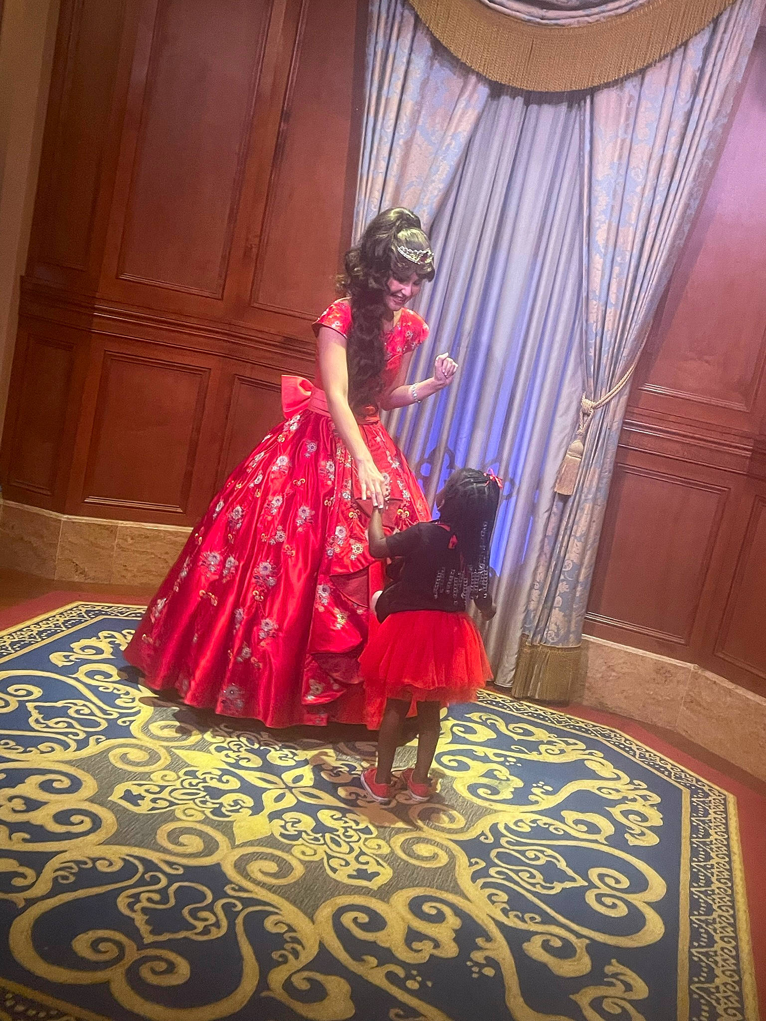 Zamora joined the competition — help win amazing prizes! carpet, costume_design, curtain, door, dress, embellishment, entertainment, event, fashion_design, flooring, formal_wear, gown, haute_couture, human_body, joy, magenta, one_piece_garment, performing_arts, person, pink