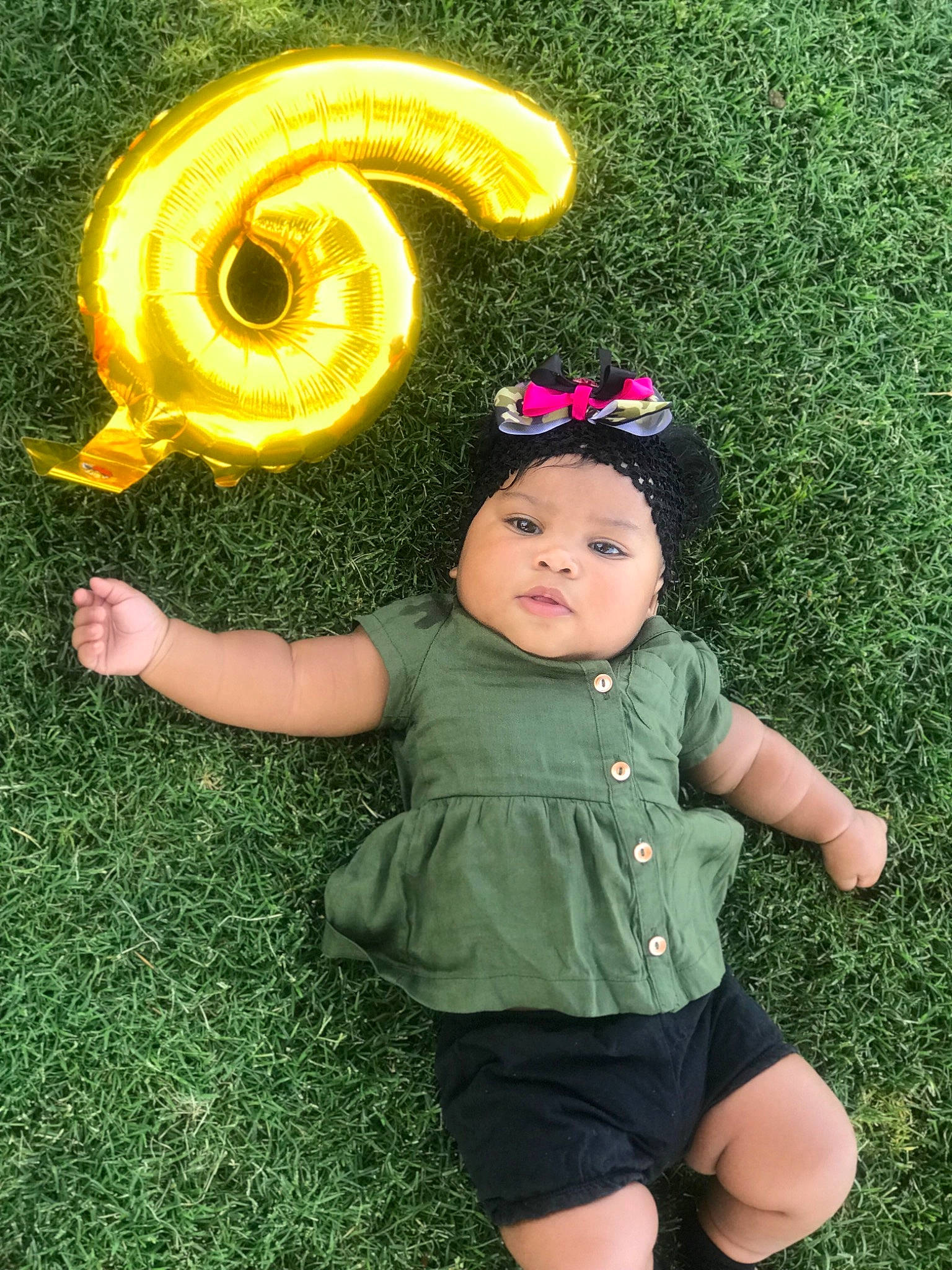 Aizah is registered to the contest to win money with this photo: baby, child, fun, garden, grass, green, happy, lawn, person, plant, play, smile, toddler, vacation, yellow