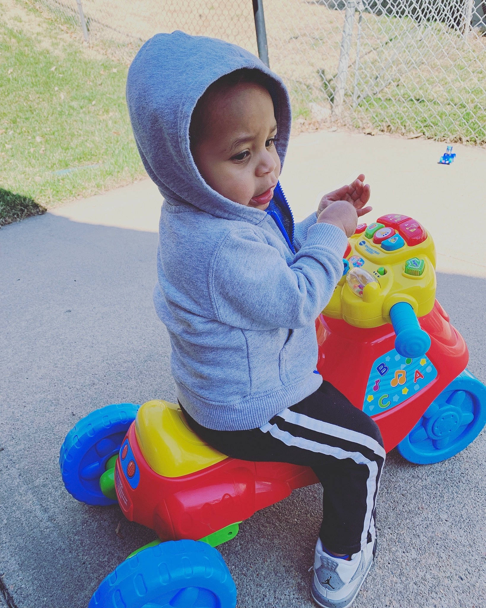 Javen joined the competition — help win amazing prizes! baby, child, fun, leisure, person, play, product, sitting, smile, toddler, toy