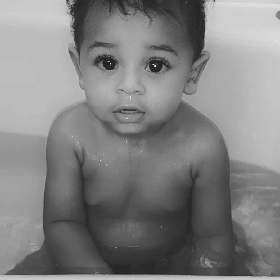 Javen joined the competition — help win amazing prizes! bathing, bathtub, black, black_and_white, cheek, child, chin, eye, eyebrow, face, forehead, head, lip, monochrome, nose, person, photography, skin, standing, toddler