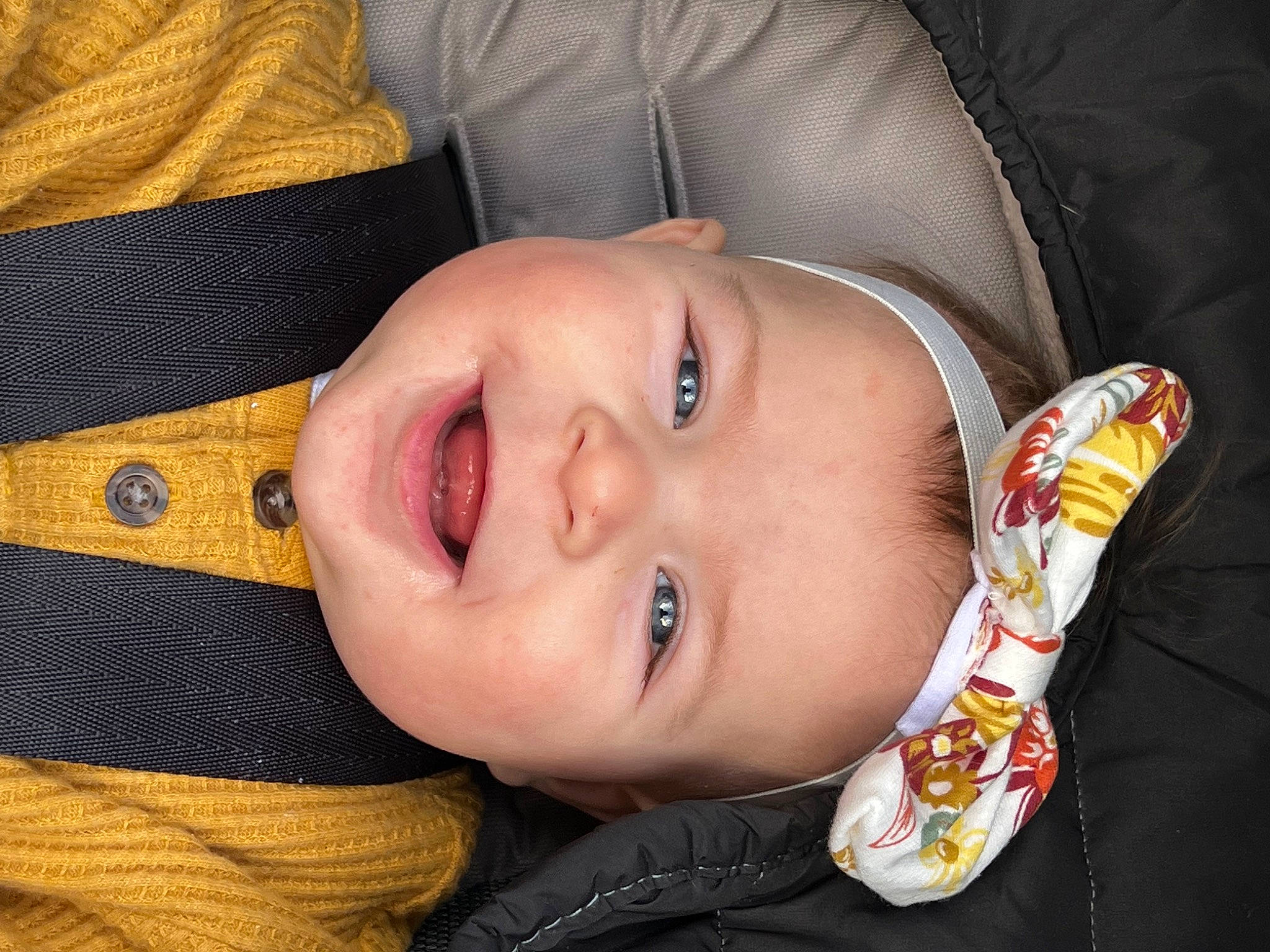 Mckenna joined the competition — help win amazing prizes! baby, baby_toddler_clothing, cheek, chin, comfort, eye, eyebrow, face, finger, happy, headgear, headwear, human_body, iris, lip, mammal, mouth, nose, person, skin