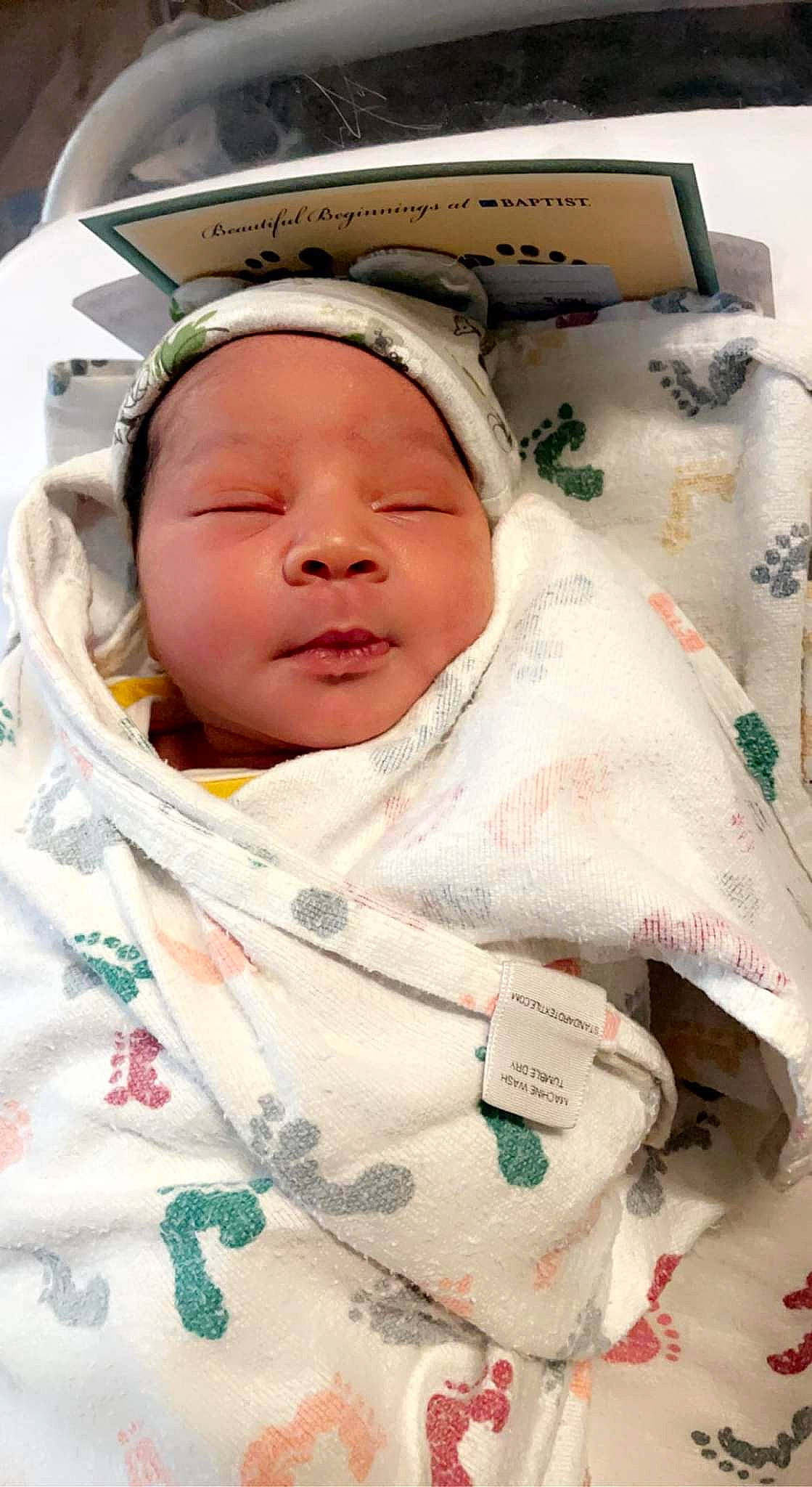 Casey joined the competition — help win amazing prizes! baby, baby_products, baby_safety, baby_sleeping, baby_toddler_clothing, bedtime, cheek, child, chin, comfort, event, happy, hat, headwear, hospital, linens, person, room, skin, sleep