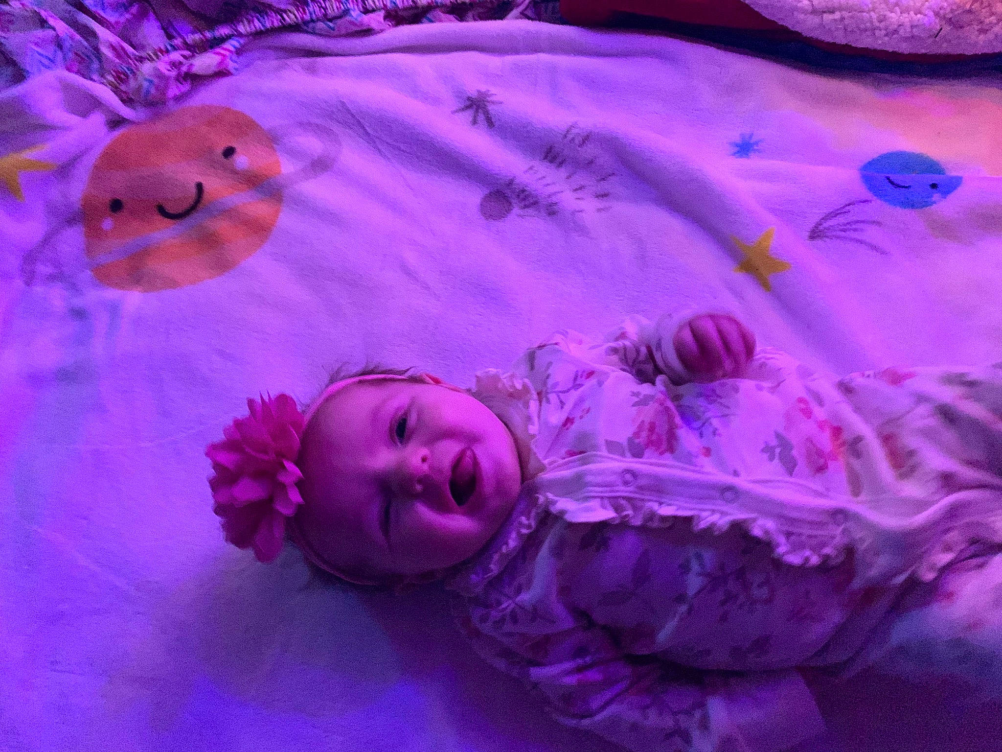 Ansley joined the competition — help win amazing prizes! art, baby, child, electric_blue, event, fun, grass, happy, linens, magenta, organism, person, petal, pink, plant, purple, smile, teddy_bear, toddler, tree