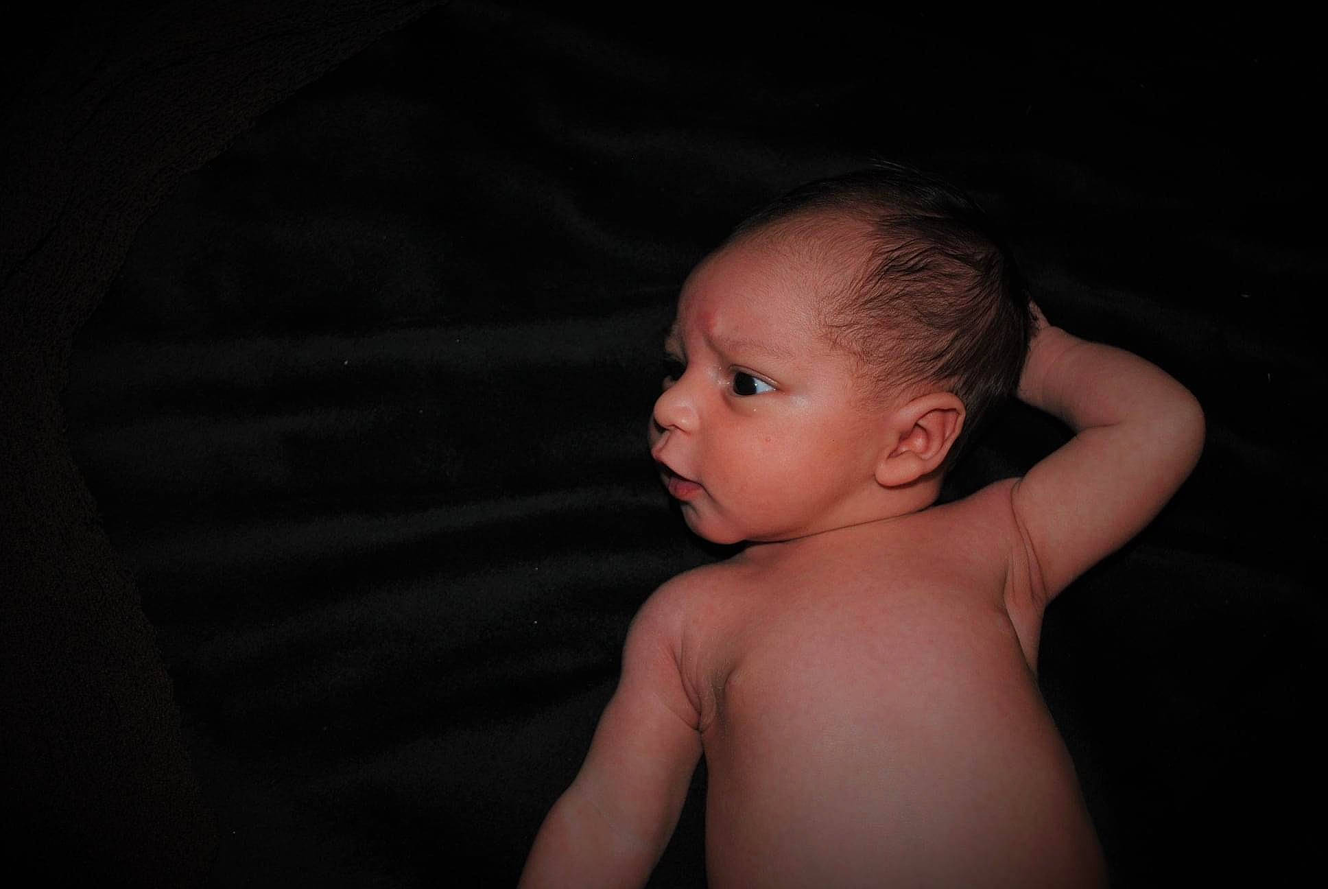 Ahmir joined the competition — help win amazing prizes! arm, baby, black_hair, cheek, chest, ear, elbow, eyelash, flash_photography, gesture, happy, human_body, iris, lip, neck, nose, person, shoulder, stomach, toddler