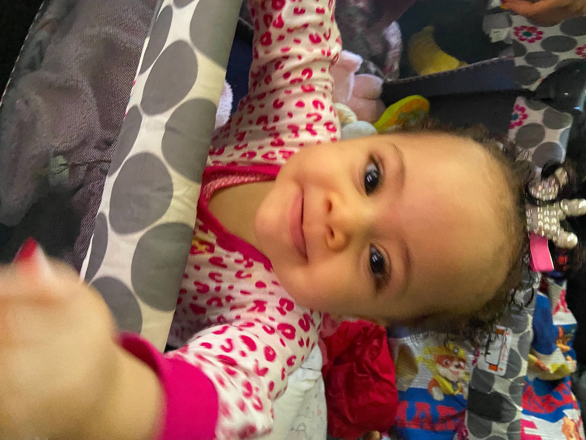 Harmony joined the competition — help win amazing prizes! baby, cheek, child, chin, eye, eyelash, fun, happy, hat, joy, lip, mouth, nose, pattern, person, pink, skin, smile, textile, toddler