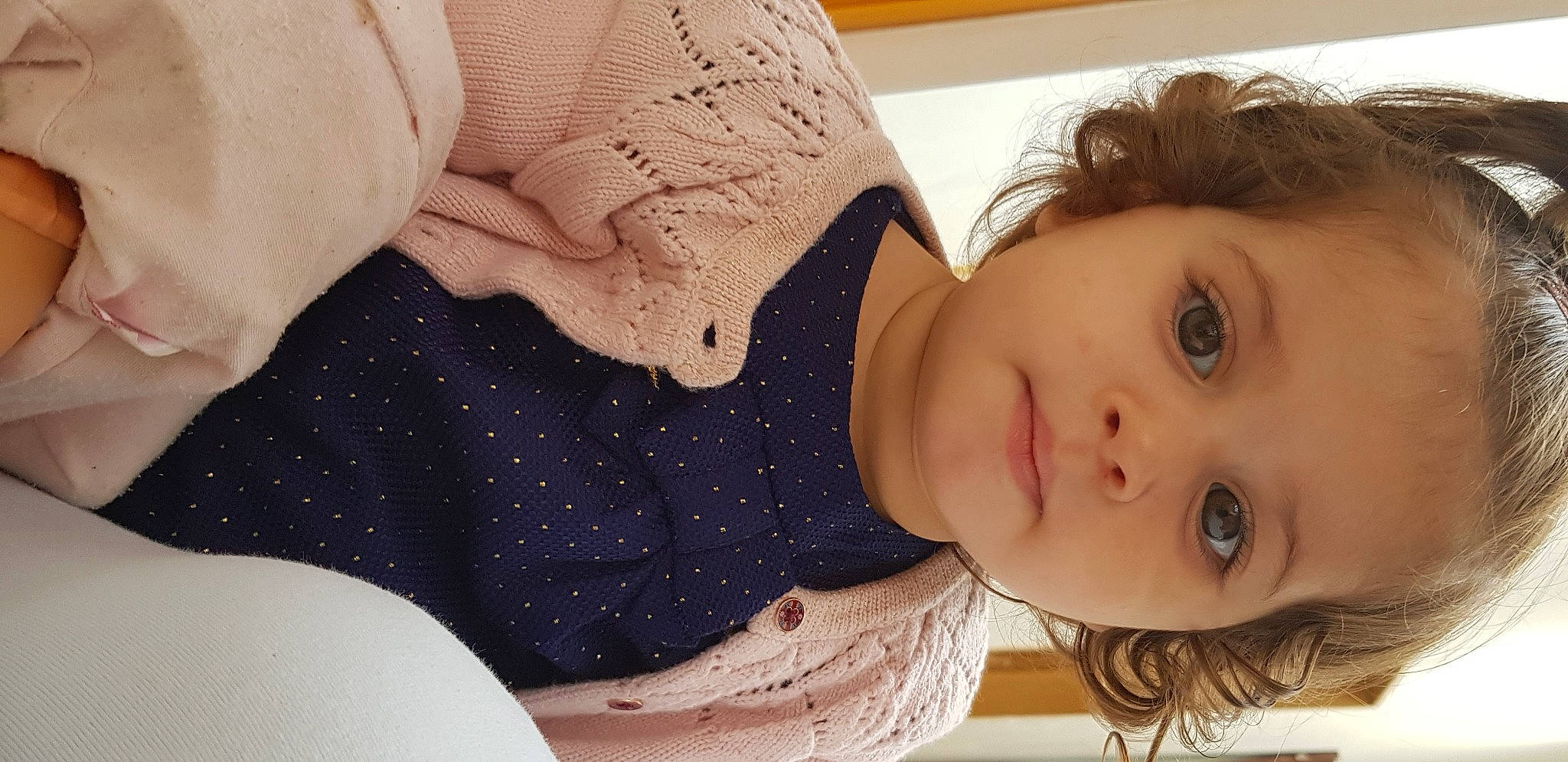 Neila participe au concours pour gagner de l'argent avec cette photo : baby, baby_toddler_clothing, cheek, child, eyelash, fashion_accessory, fur, happy, iris, linens, lip, nail, neck, nose, pattern, person, portrait_photography, skin, sleeve, textile