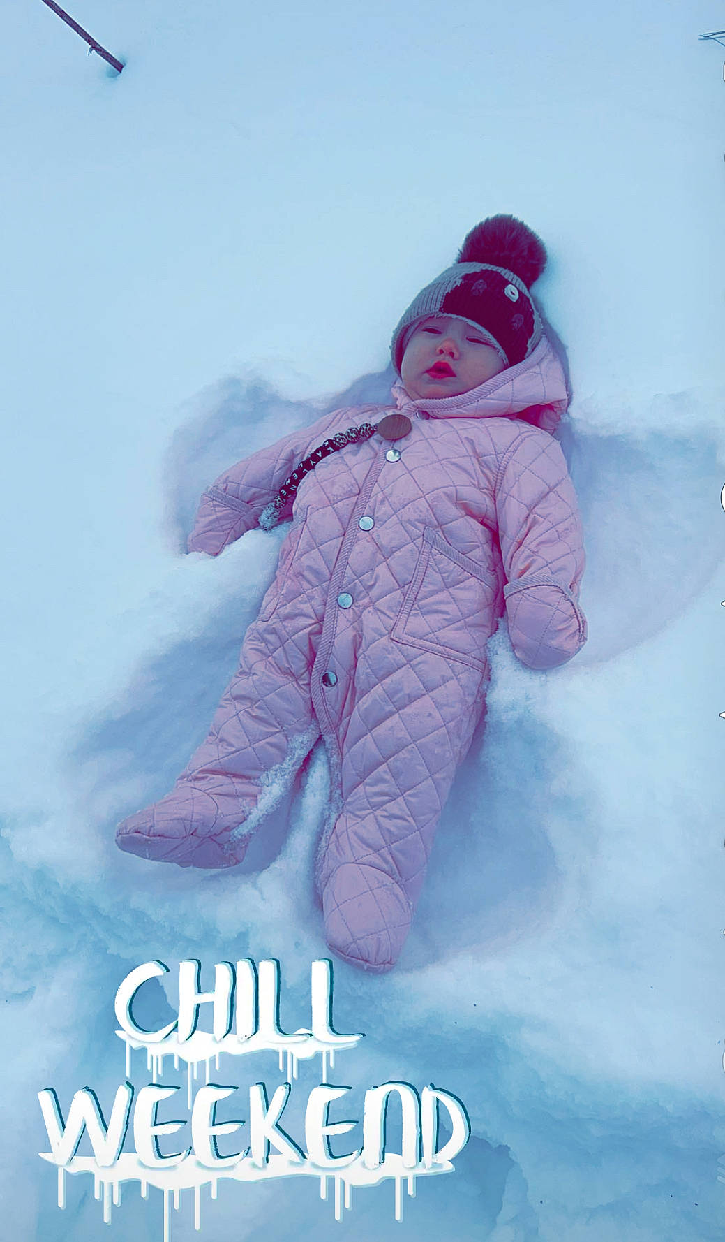 Kaylene joined the competition — help win amazing prizes! electric_blue, fictional_character, font, freezing, fur, gesture, glove, happy, headwear, hood, hoodie, ice_cap, magenta, person, sleeve, snow, toddler, winter