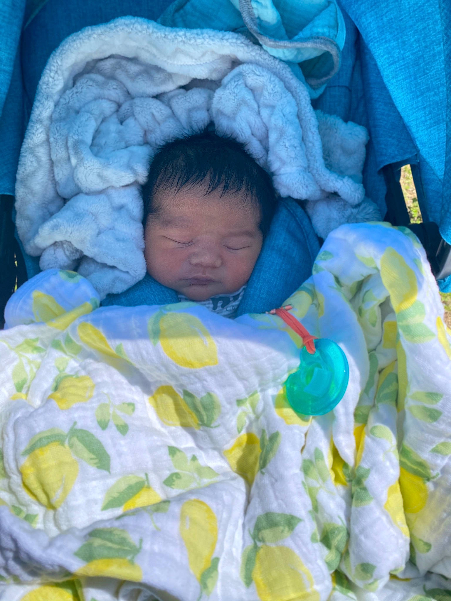 Marcel joined the competition — help win amazing prizes! azure, baby, baby_products, baby_sleeping, baby_toddler_clothing, bed, bedtime, child, comfort, electric_blue, face, hair, head, infant_bed, linens, nap, person, product, room, textile