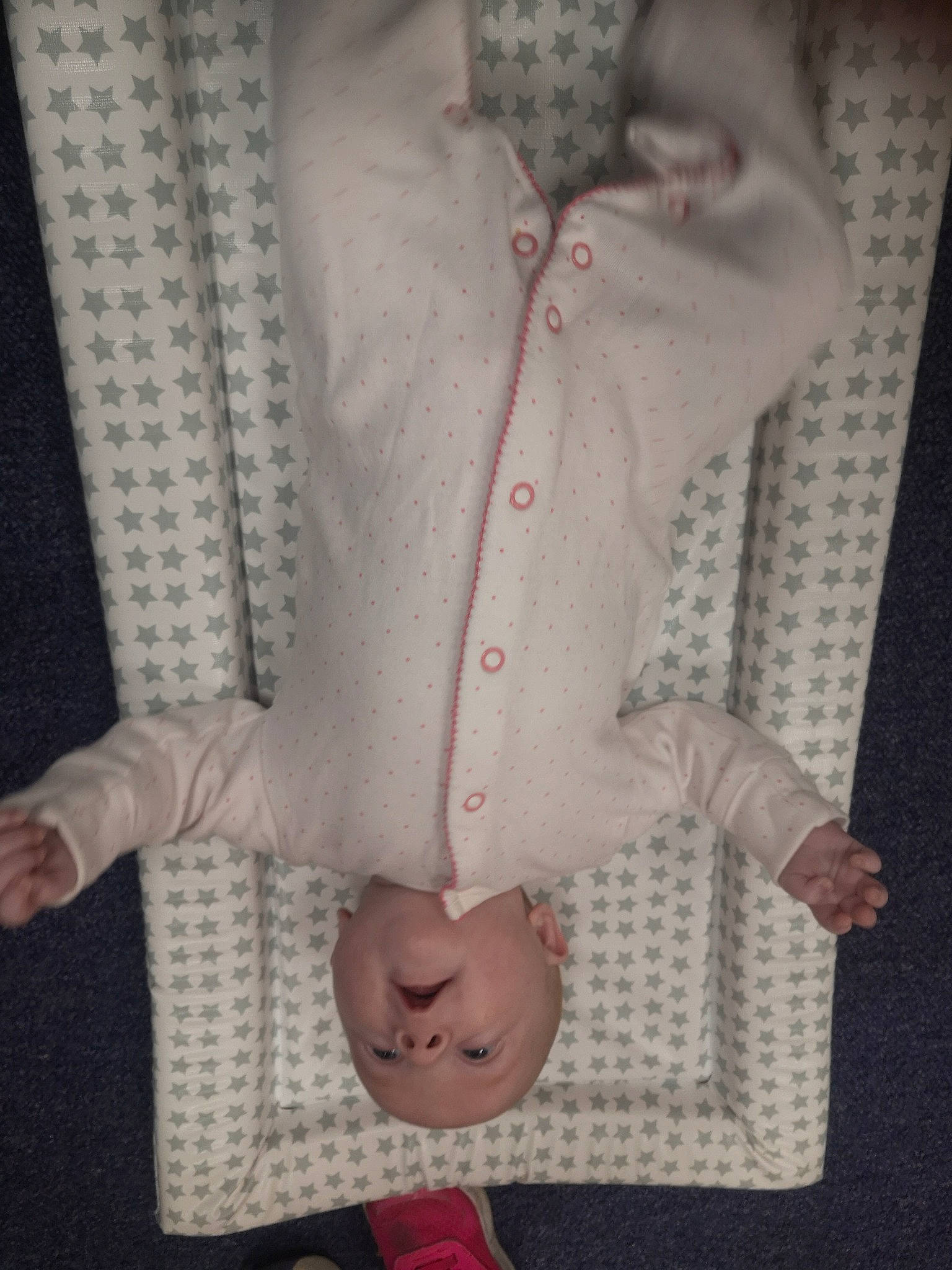 Emma joined the competition — help win amazing prizes! baby_products, baby_toddler_clothing, blazer, bow_tie, button, collar, dress_shirt, gesture, grey, human_body, magenta, pattern, person, pink, product, sleeve, stuffed_toy, textile, waist, wool