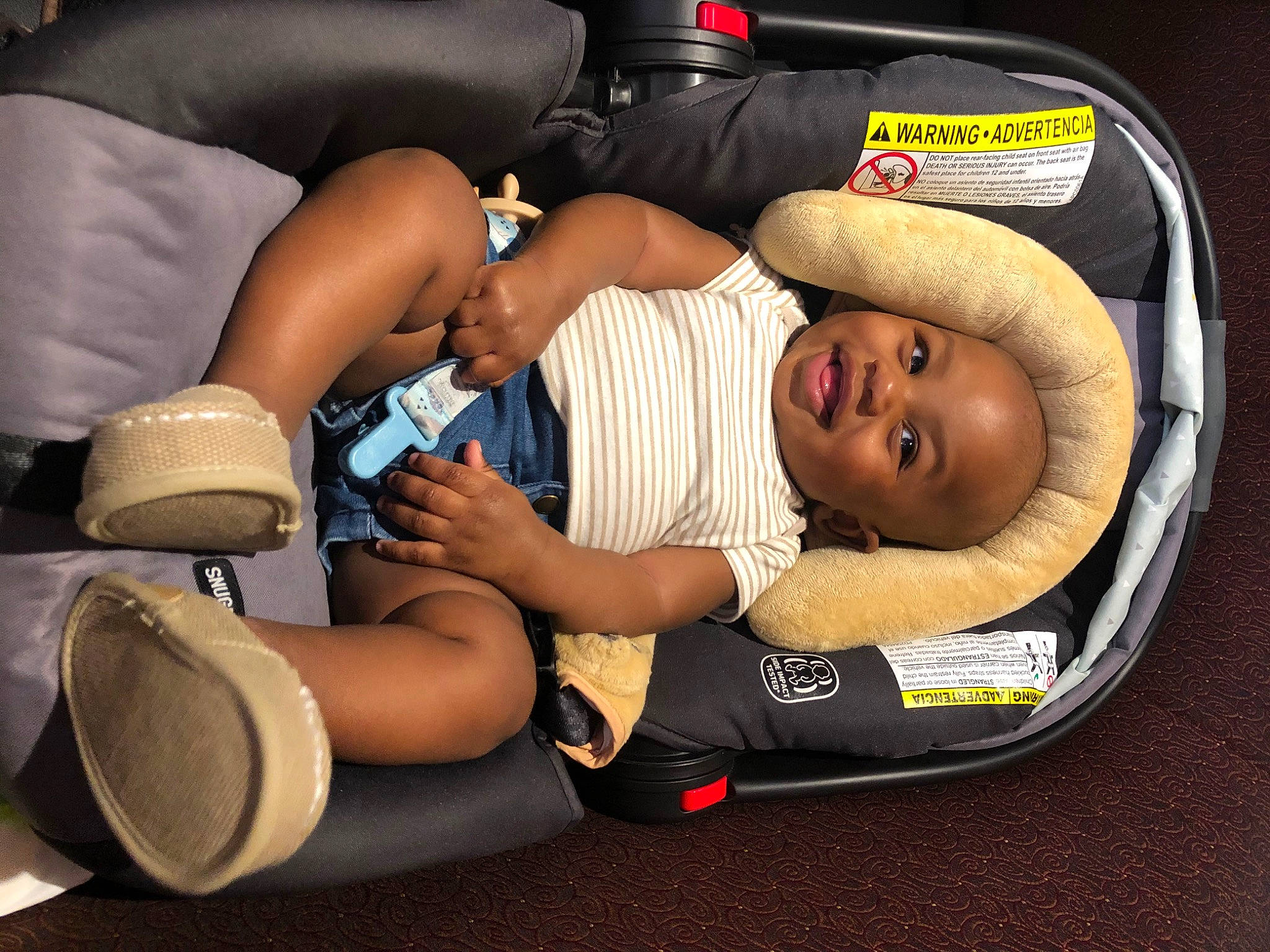Lee joined the competition — help win amazing prizes! baby, baby_in_car_seat, car_seat, child, comfort, leg, person, product, toddler
