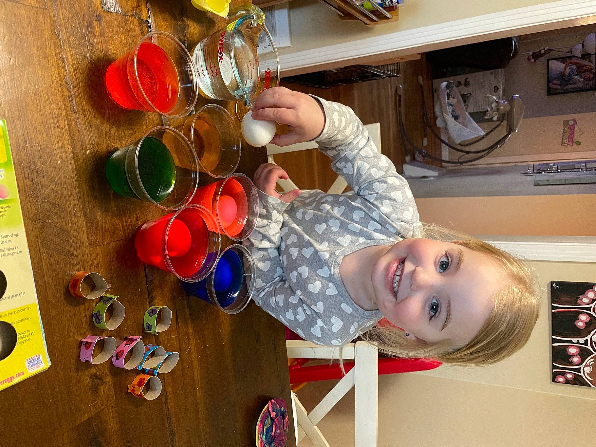 Brynlie joined the competition — help win amazing prizes! cabinetry, child, circle, cooking, drinkware, eyewear, fun, glass, home_appliance, joy, kitchen, kitchen_appliance, major_appliance, microwave_oven, paint, person, refrigerator, room, smile, tableware