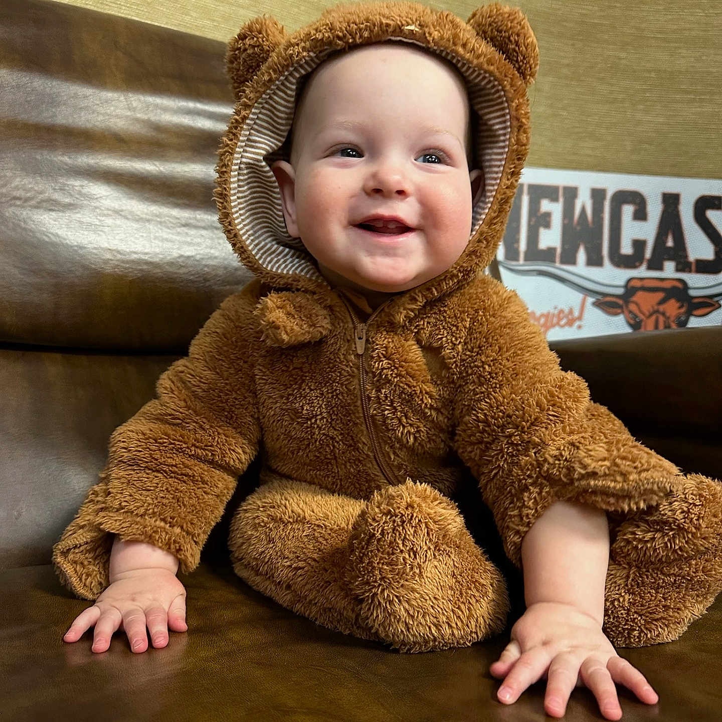 Theodore joined the competition — help win amazing prizes! baby, bodypart, bonnet, clothing, coat, face, finger, hand, happy, hat, head, hood, jacket, knitwear, person, photography, portrait, sitting, smile, sweater