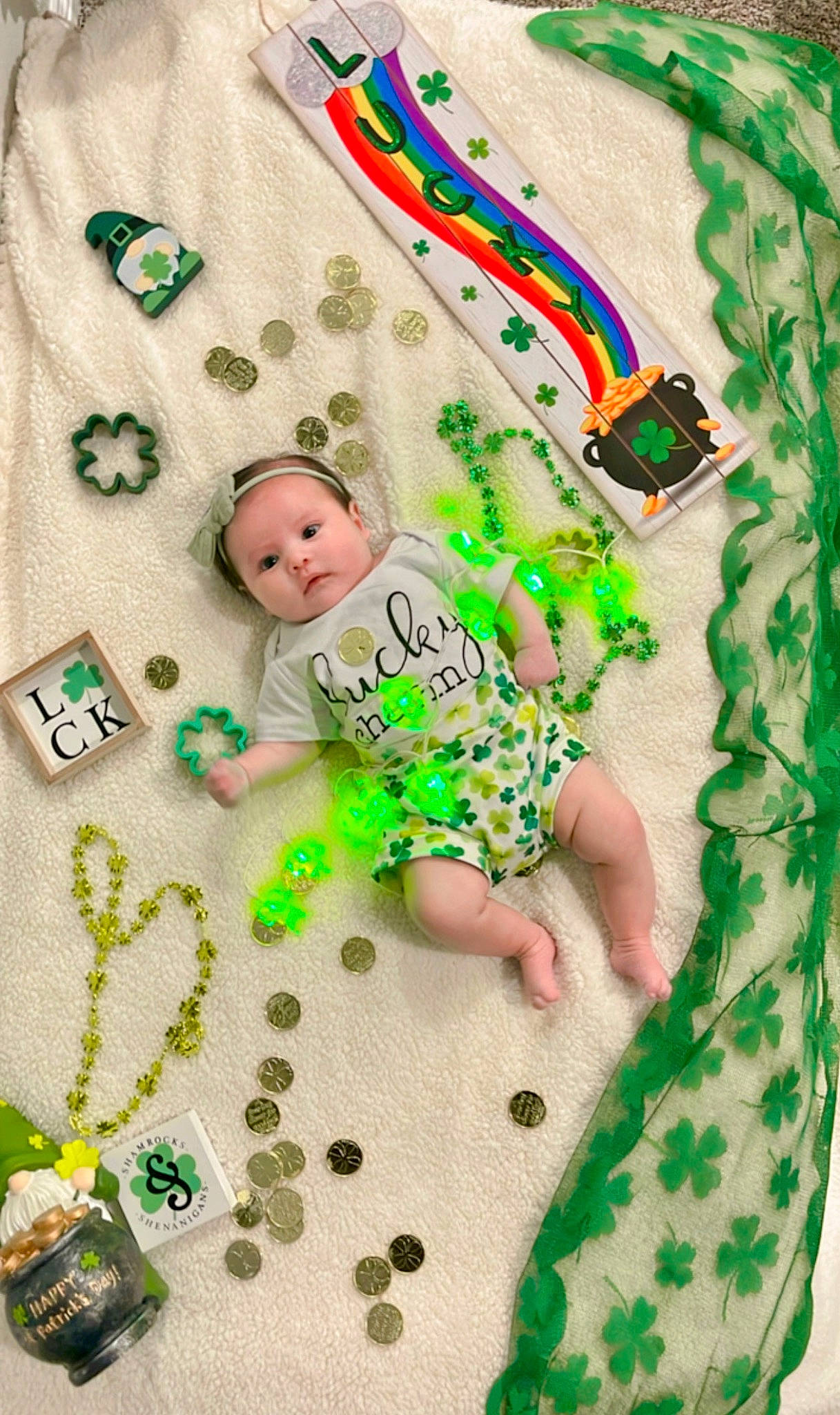 Madison joined the competition — help win amazing prizes! art, baby, baby_products, baby_toddler_clothing, baby_toys, child, circle, fashion_accessory, font, grass, green, happy, jewellery, linens, pattern, person, play, playmat, sleeve, textile