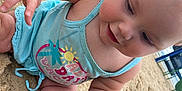 Kaylonni joined the competition — help win amazing prizes! baby, child, sand, beach, tank_top, playing, happy, outdoor, summer, cute, skin, foot, hand, playground, daytime, infant, nature, smiling, person, sunny
