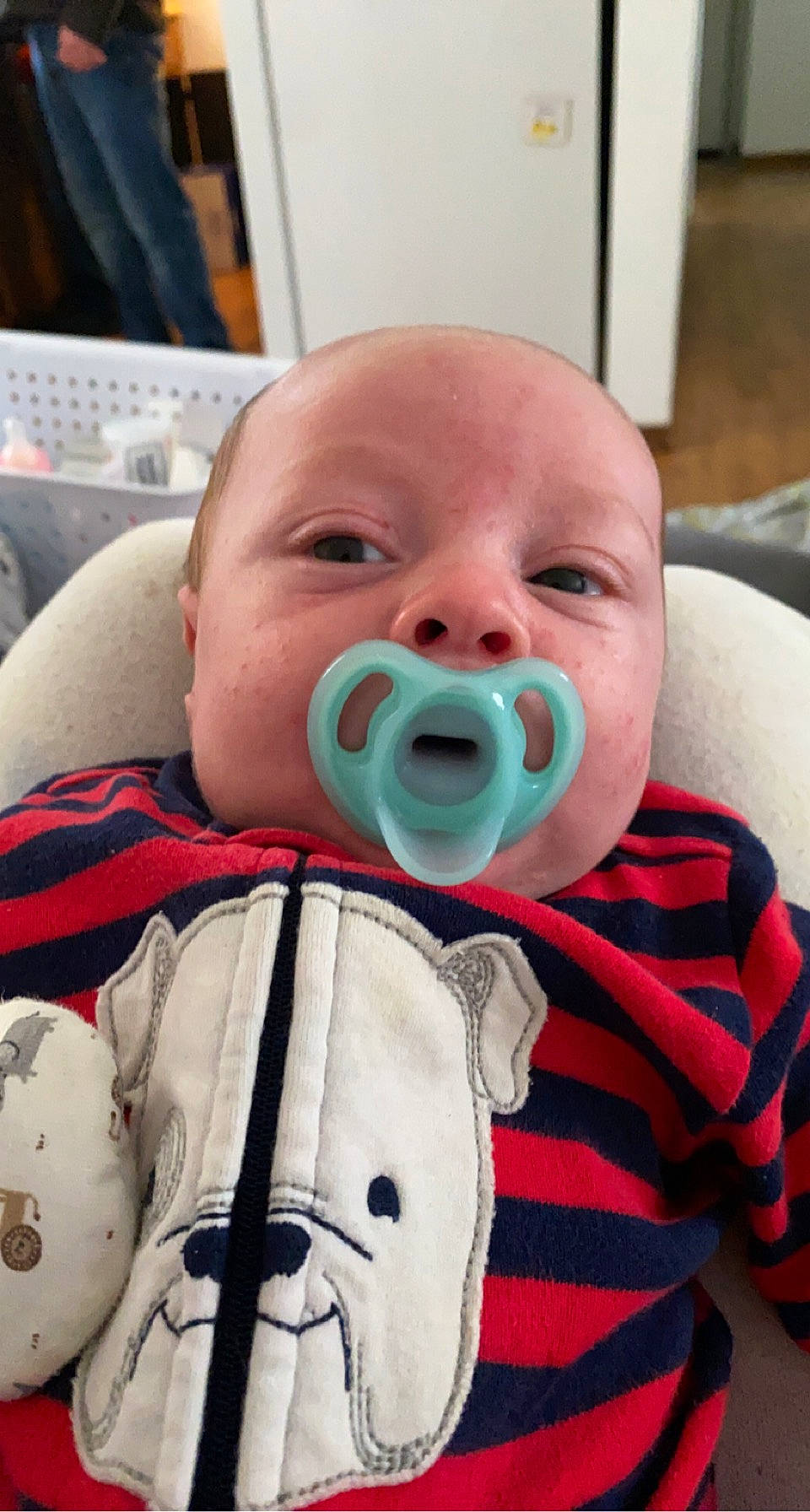 Jaxon joined the competition — help win amazing prizes! baby, baby_toddler_clothing, cheek, child, chin, comfort, eyelash, fun, gesture, happy, iris, jaw, lip, mouth, nose, person, room, skin, sleeve, thumb