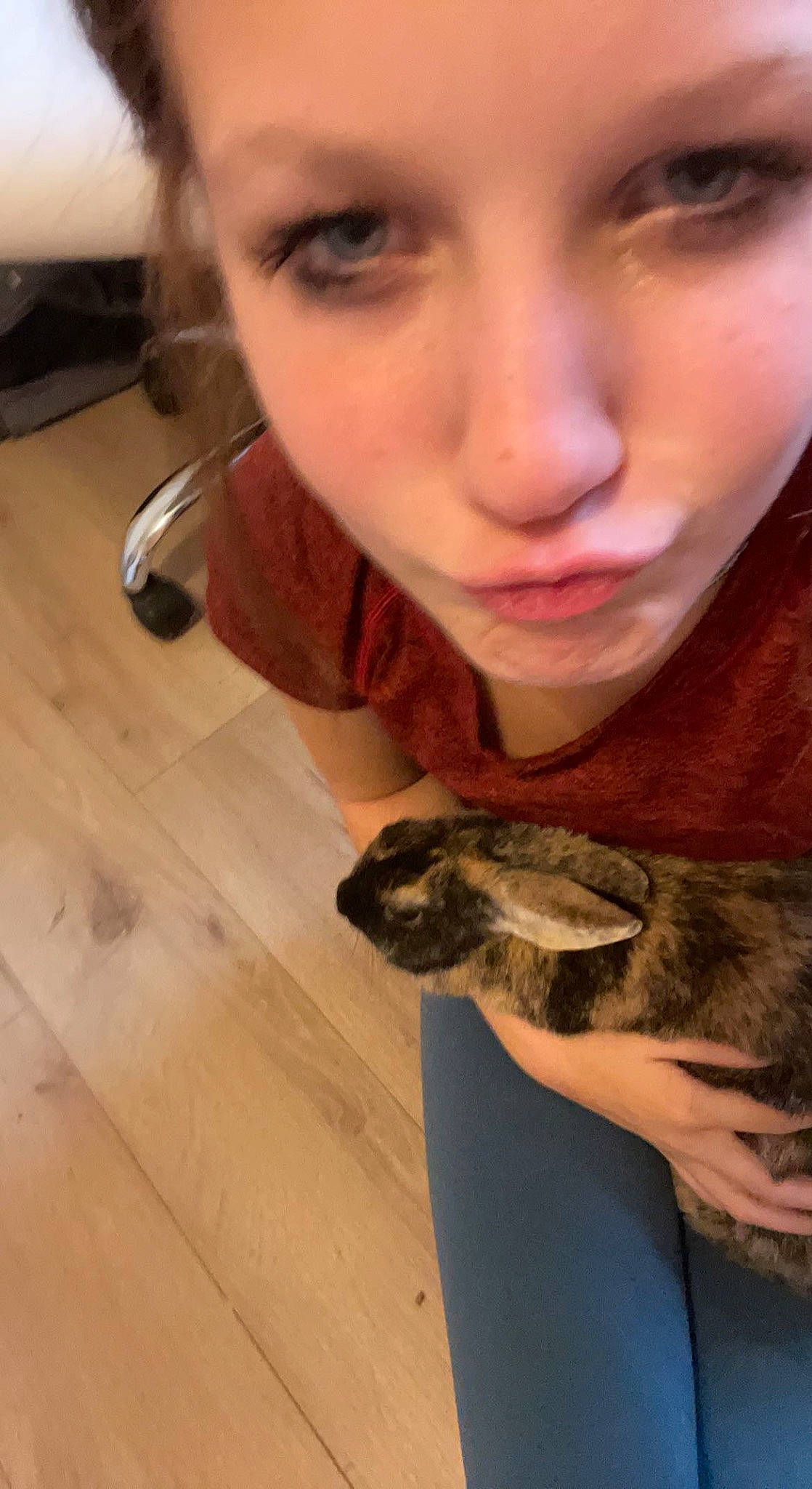 Coco joined the competition — help win amazing prizes! child, ear, eyelash, felidae, flooring, fur, hardwood, laminate_flooring, nose, selfie, serpent, skin, snout, terrestrial_animal, varnish, whiskers, wildlife_biologist, wood, wood_flooring, wood_stain