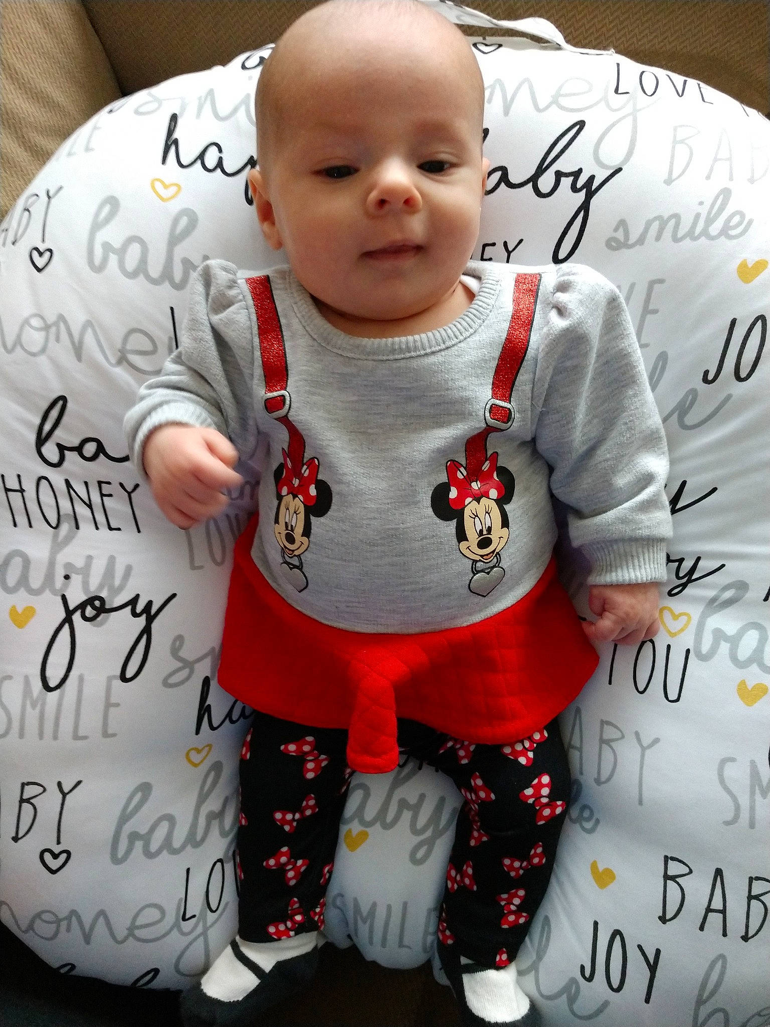 Maren is registered to the contest to win money with this photo: child, day, infant, person, product, red, t_shirt, textile, toddler