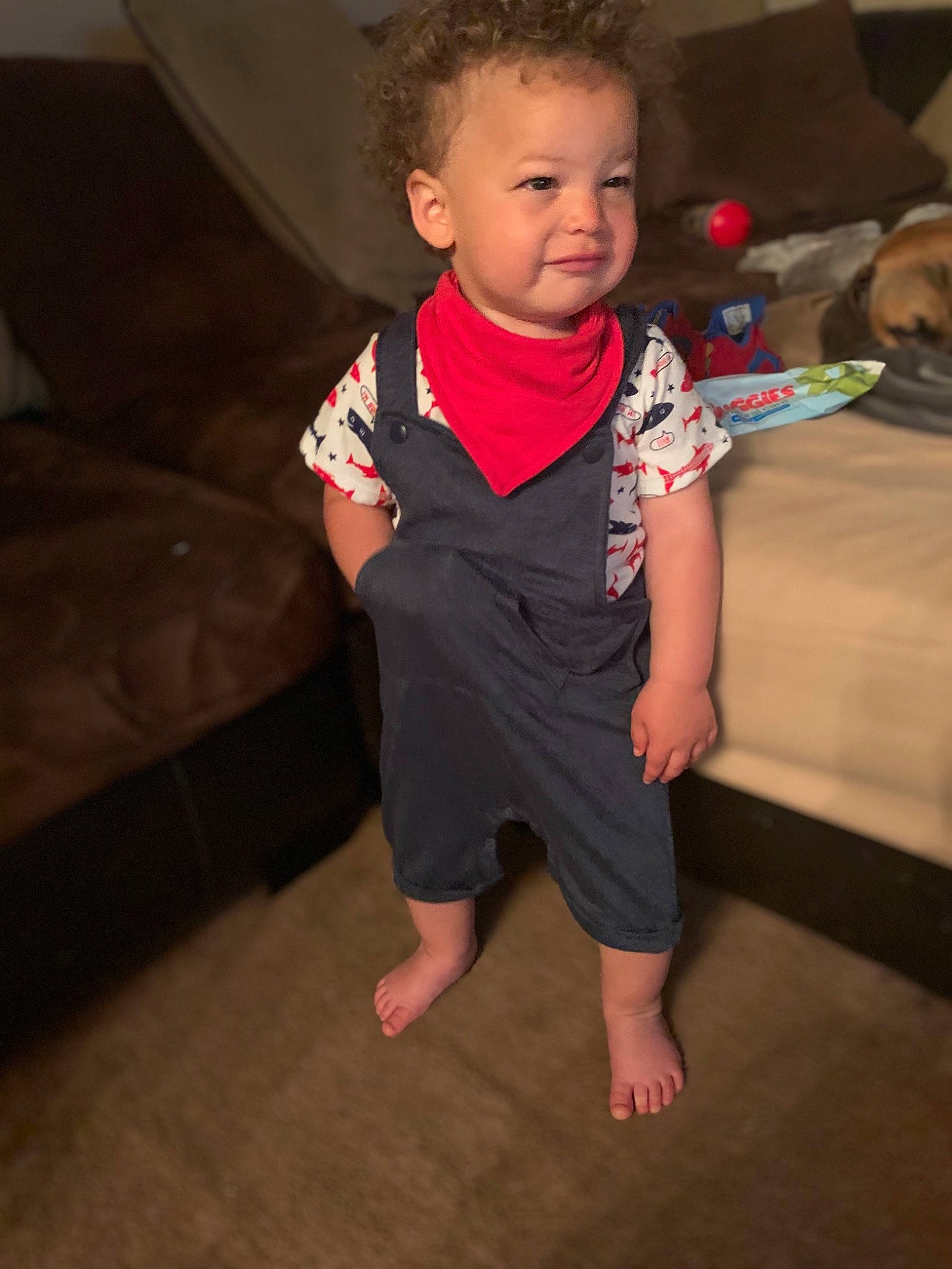 Greyson joined the competition — help win amazing prizes! baby, child, fun, head, joy, party, person, skin, standing, t_shirt, toddler, vacation