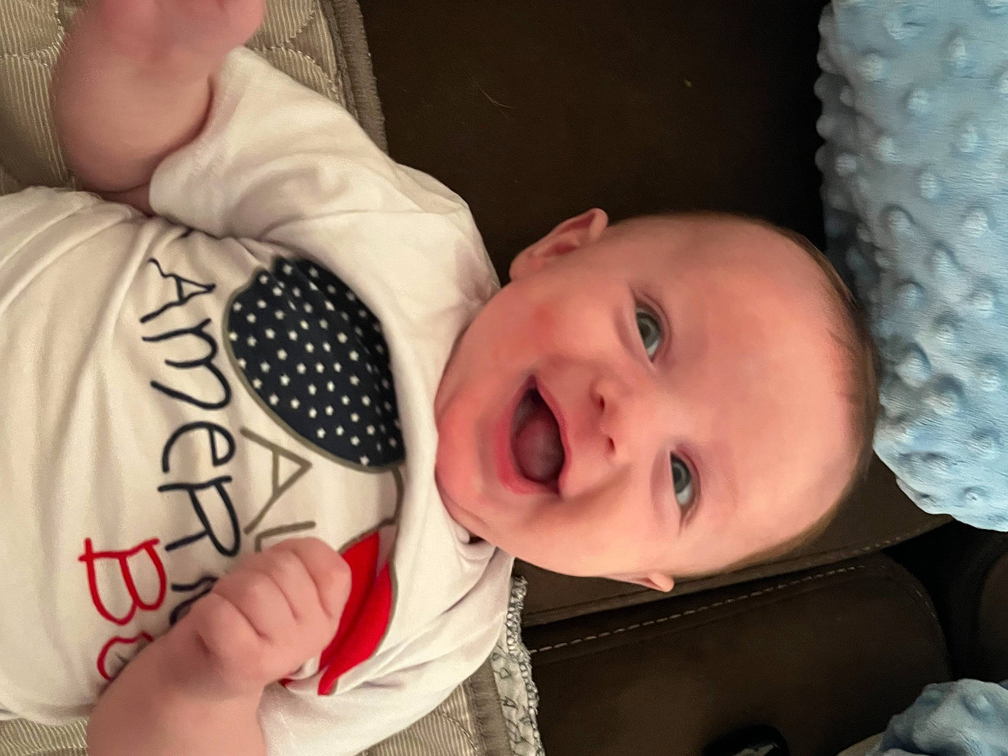 Jace is registered to the contest to win money with this photo: arm, baby_toddler_clothing, cheek, chin, ear, eye, facial_expression, finger, hairstyle, hand, happy, head, human_body, iris, lip, mouth, nose, organ, person, skin