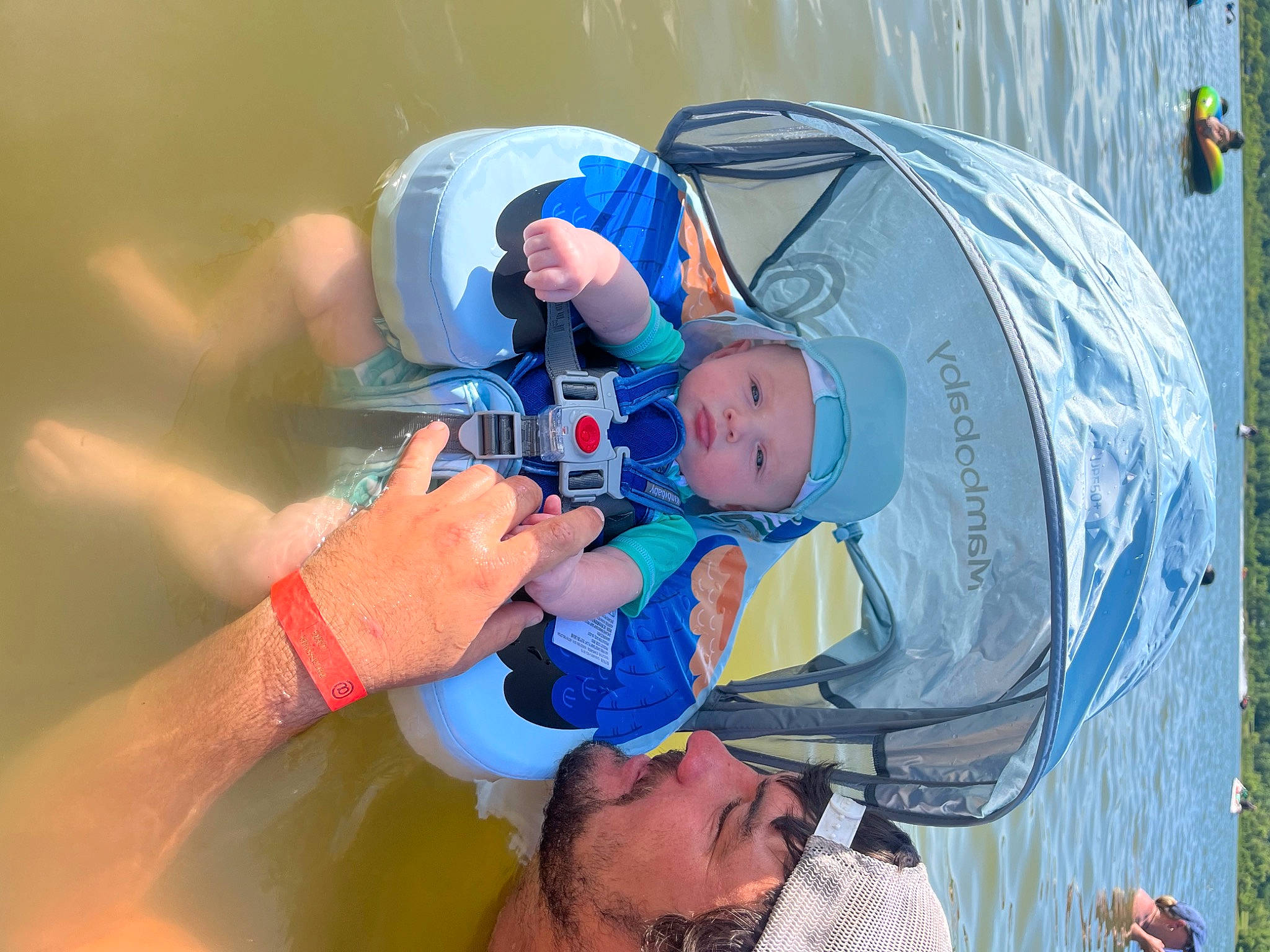 Jace joined the competition — help win amazing prizes! baby, baby_products, child, electric_blue, event, fun, grass, hat, headwear, leisure, person, personal_protective_equipment, recreation, service, toddler, vacation