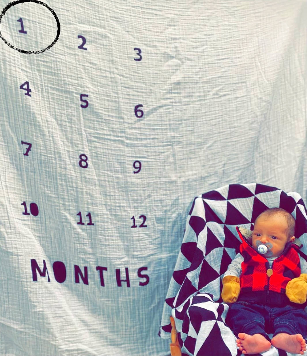 Everest joined the competition — help win amazing prizes! baby, baby_sleeping, baby_toddler_clothing, bedding, circle, comfort, design, doll, flooring, font, happy, illustration, linens, magenta, pattern, person, pillow, purple, textile, toddler