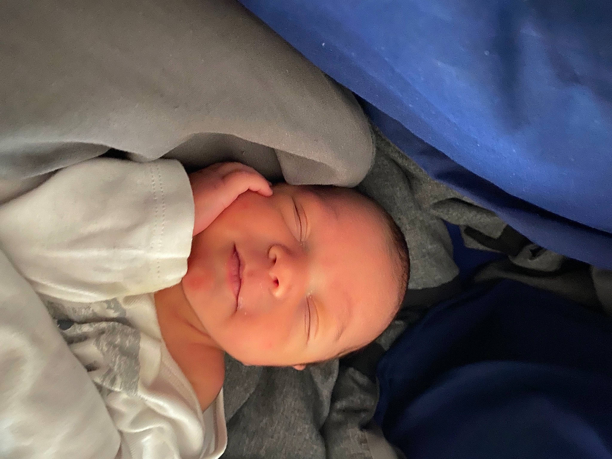 Everest joined the competition — help win amazing prizes! baby, baby_toddler_clothing, bedtime, cheek, child, comfort, electric_blue, eyebrow, eyelash, fun, headgear, human_body, linens, nap, neck, nose, person, room, sleep, sleeve