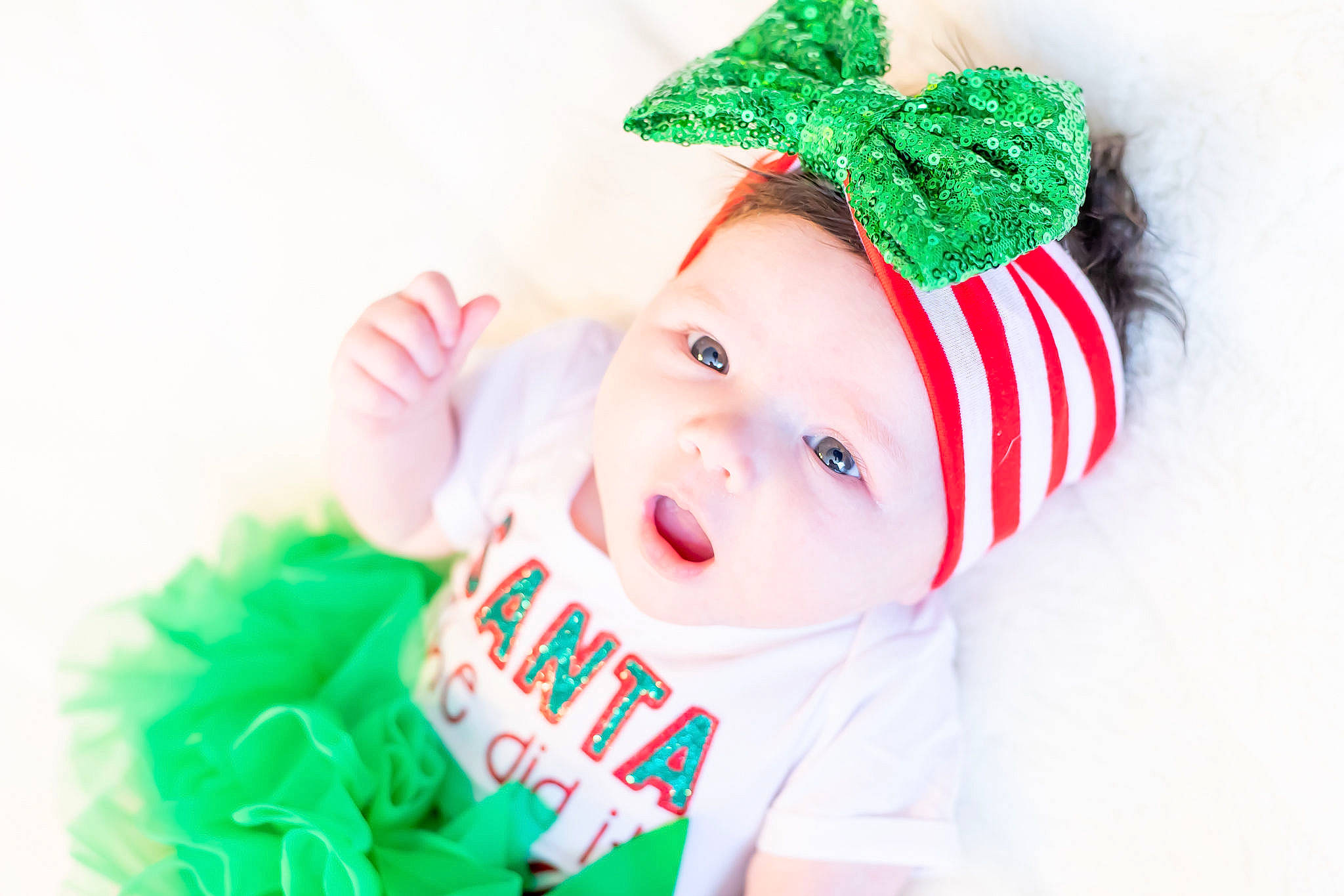 Azalia joined the competition — help win amazing prizes! baby, baby_toddler_clothing, cap, child, christmas, christmas_eve, costume_hat, event, fashion_accessory, fictional_character, happy, hat, headband, headgear, headpiece, headwear, holiday, person, santa_claus, sleeve