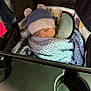 Waylon is registered to the contest to win money with this photo: baby, blanket, blue_blanket, bundle, car_seat, child, closed_eyes, cozy, cup_holder, fabric, hat, headrest, indoor, infant, nap, portrait, resting, sleeping, soft_texture, stroller