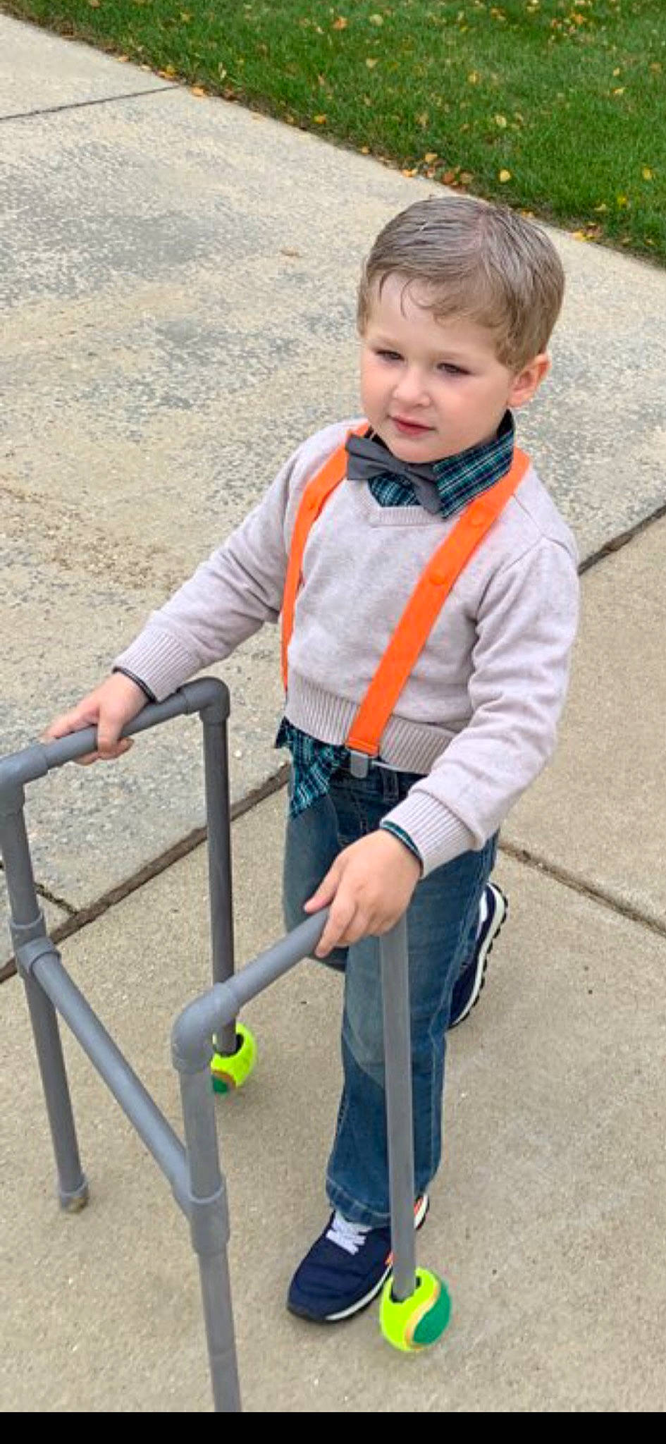John joined the competition — help win amazing prizes! baby_toddler_clothing, child, electric_blue, fun, grass, pattern, person, play, recreation, scarf, sleeve, smile, street_fashion, toddler, vacation