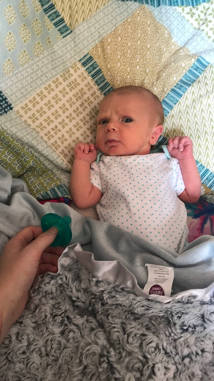 Caylin joined the competition — help win amazing prizes! baby, baby_products, blanket, cheek, child, eye, knitting, person, product, skin, textile, toddler