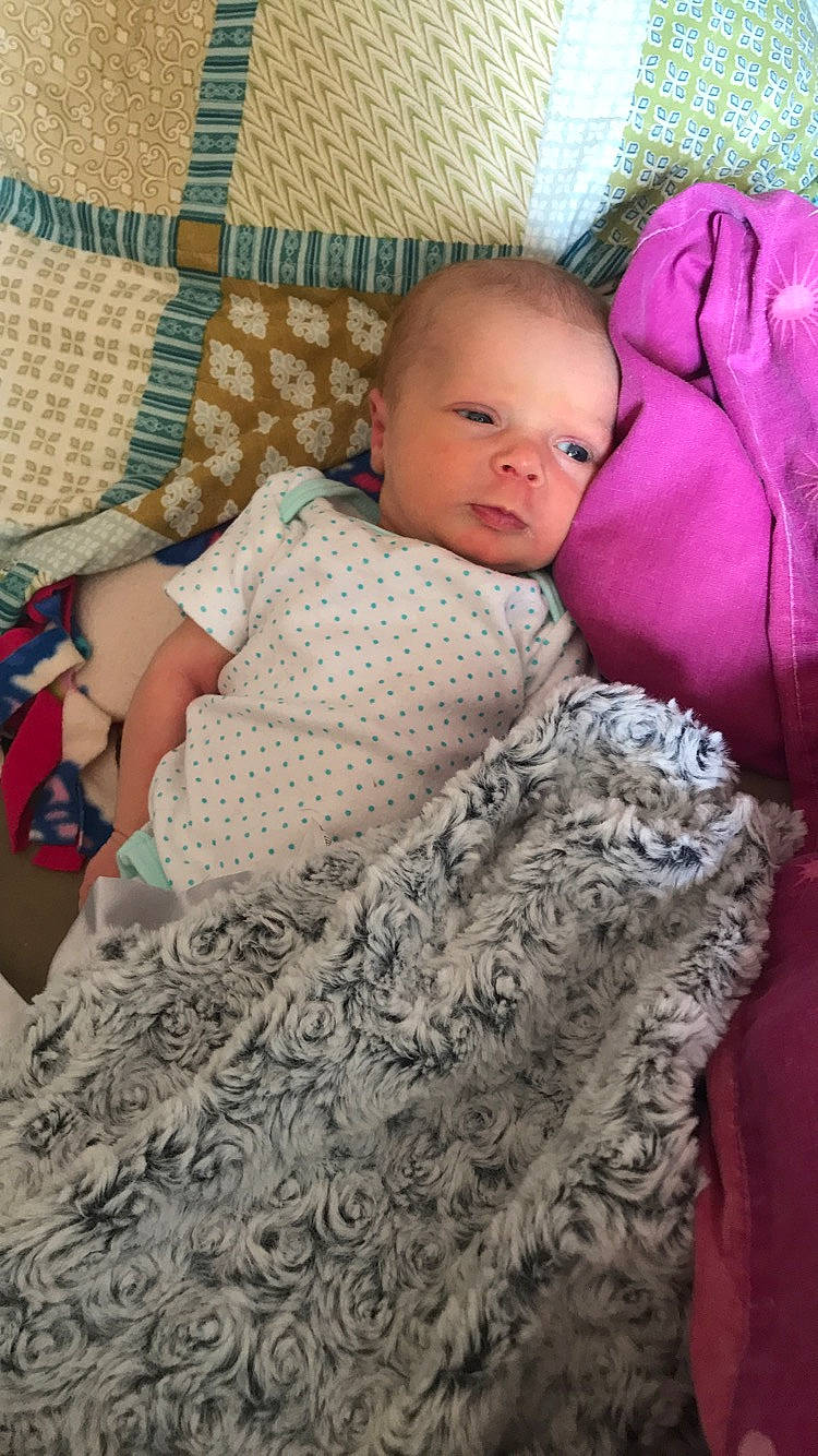 Caylin is registered to the contest to win money with this photo: art, baby, bedtime, blanket, cheek, child, craft, crochet, knitting, linens, pattern, person, sitting, sleep, textile, toddler, wool