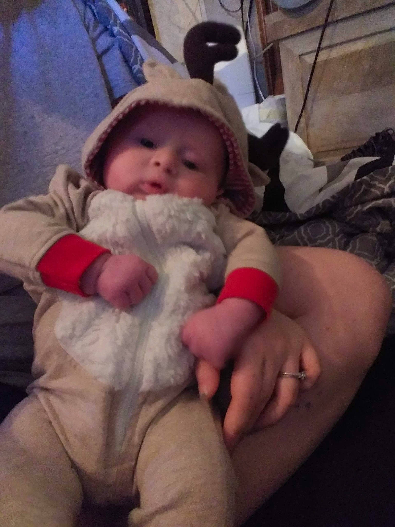 Huntley joined the competition — help win amazing prizes! baby, child, finger, hand, headwear, person, thumb, toddler