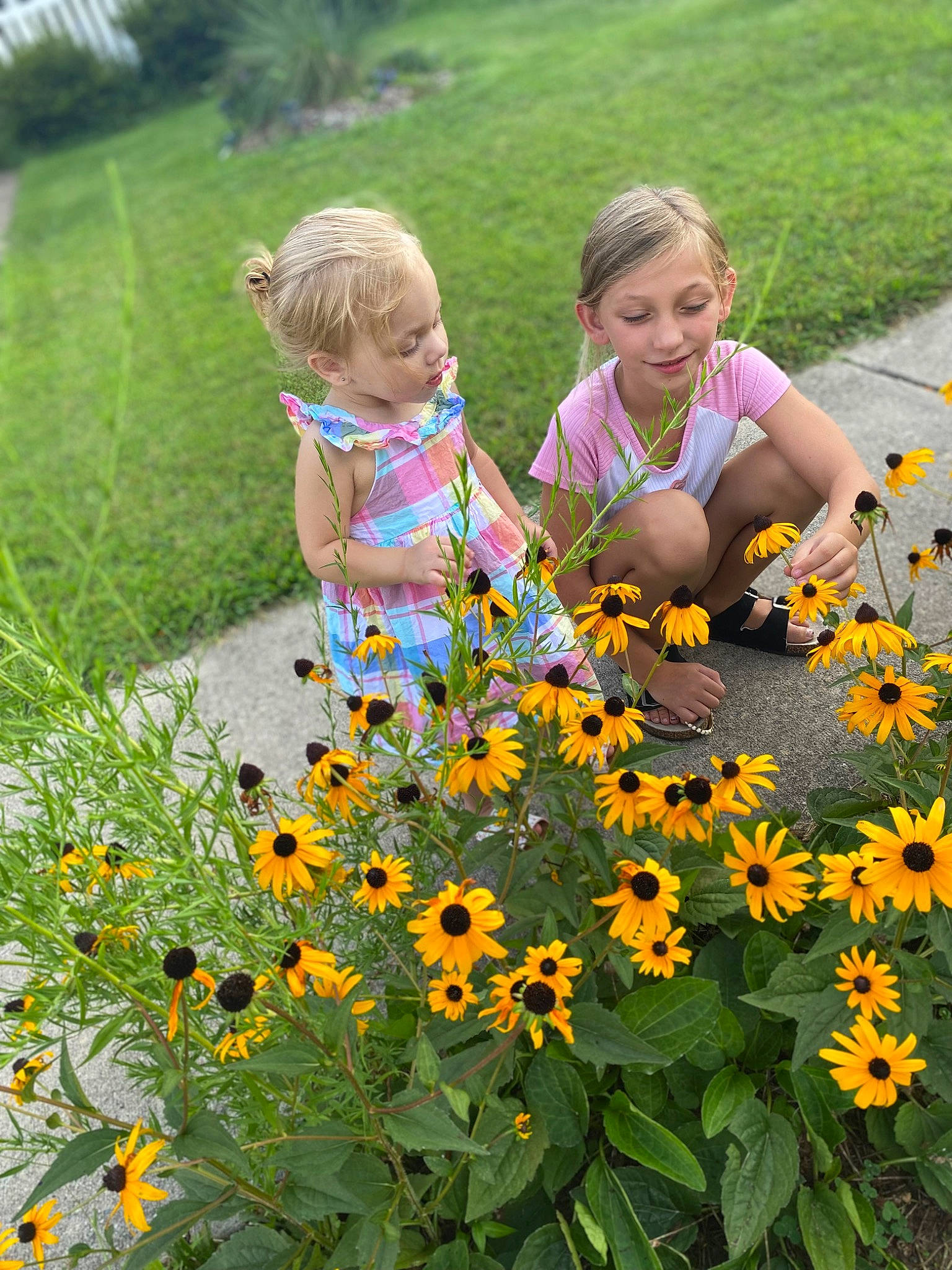 Mia joined the competition — help win amazing prizes! annual_plant, botany, dress, flower, flowering_plant, fun, grass, grass_family, groundcover, happy, joy, landscape, leisure, meadow, people_in_nature, person, petal, plant, prairie, smile